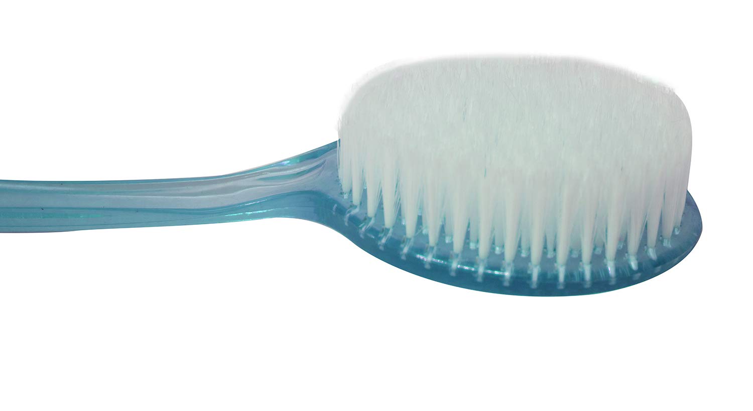 Wizme Long Handle Bath Brush for Men & Women - Exfoliating & Body Cleansing - Perfect for Shower, Spa & Back Scrubbing - Blue