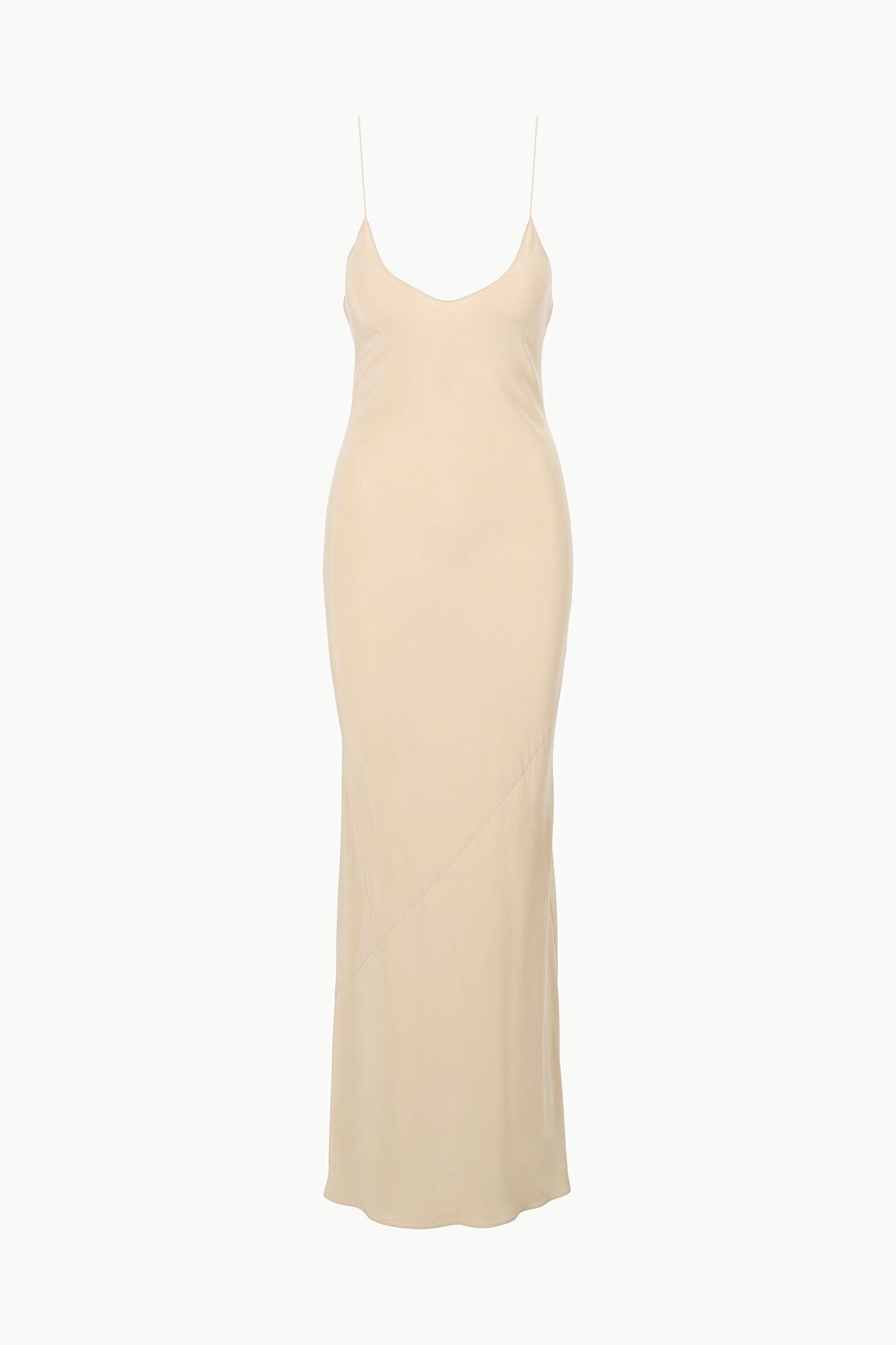 MILNER SILK SLIP DRESS in Stone Color - Elegant Satin Nightgown for Women | Perfect for Wedding Night, Anniversary Gift, Date Night & Lounge Wear