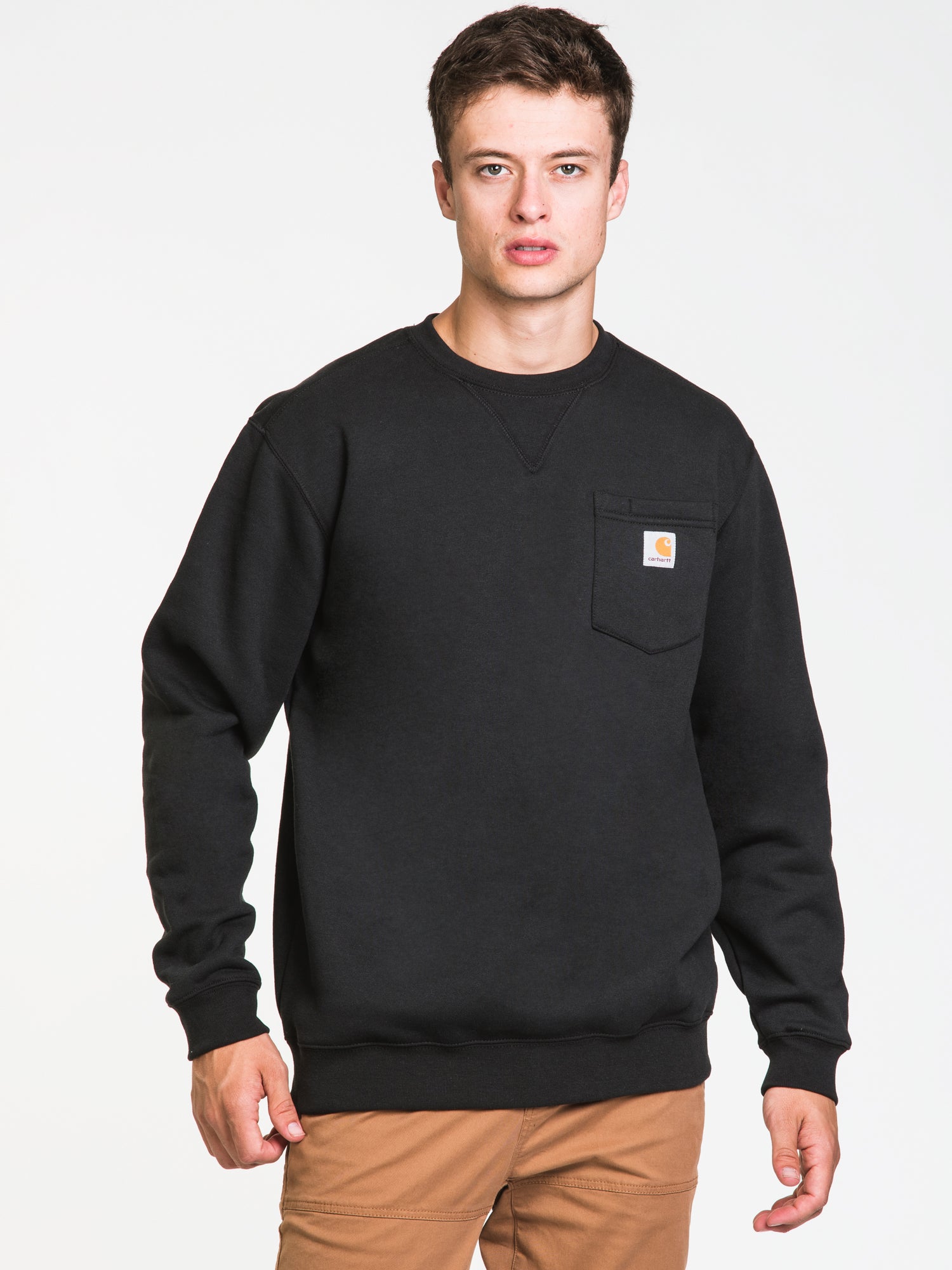 Carhartt Loose Fit Midweight Crewneck Sweater for Men - Comfortable Workwear & Casual Wear - Clearance Sale for Outdoor, Work, and Everyday Use