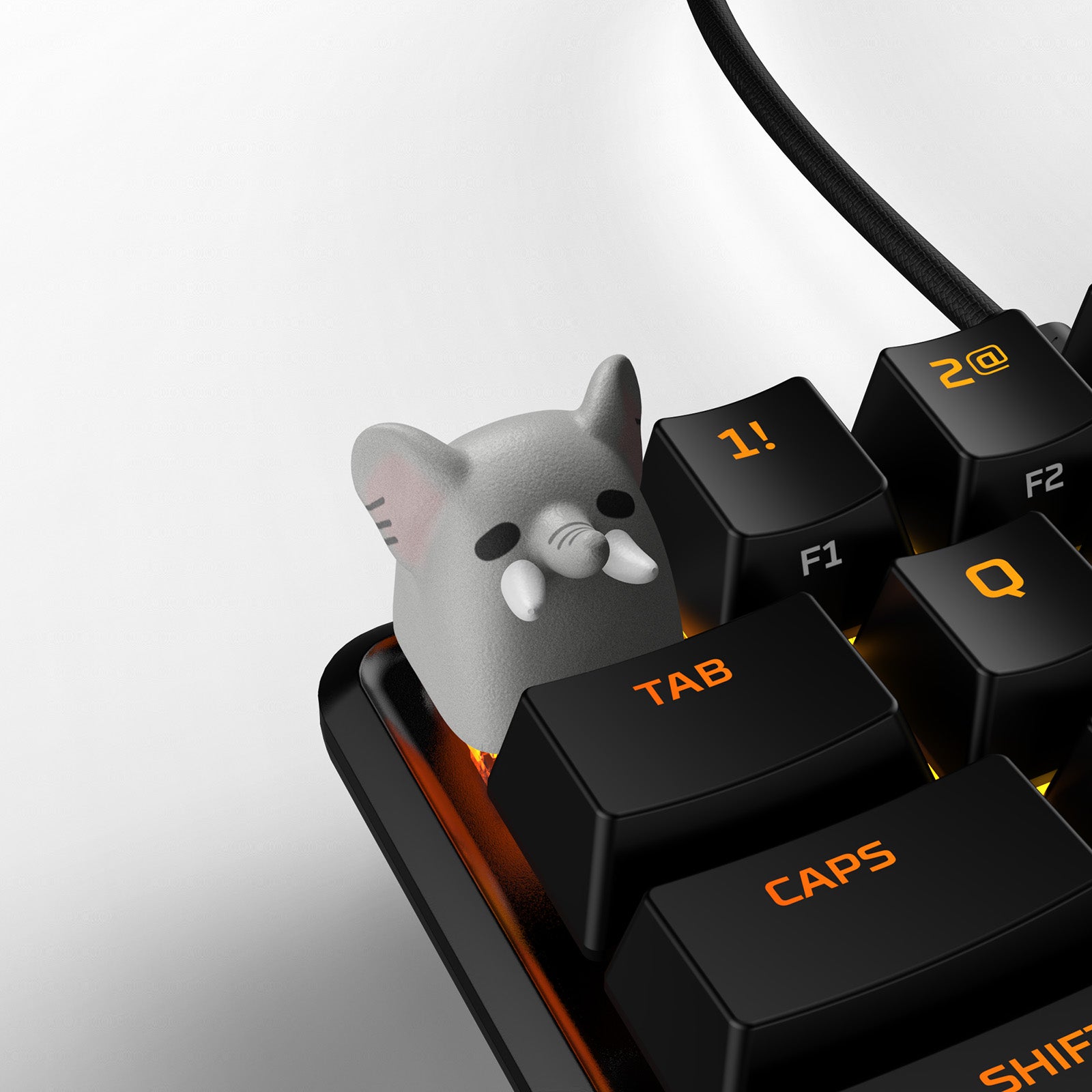 HX3D Custom Keycap - Safari Elephant Design for Mechanical Keyboards | Perfect for Gaming & Typing Enthusiasts