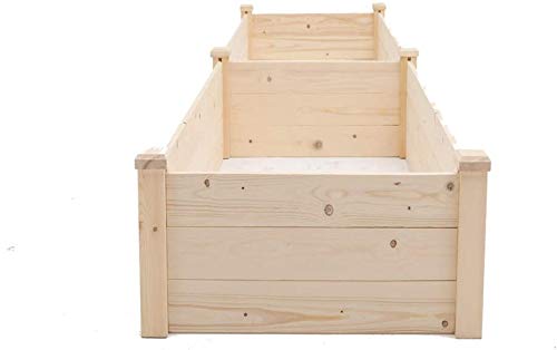 8 FT Wooden Raised Garden Bed Planter Box Kit for Vegetables, Fruits, Herbs - Outdoor Gardening for Patio, Yard & Backyard - Perfect for Growing Flowers, Organic Produce & Landscaping Projects
