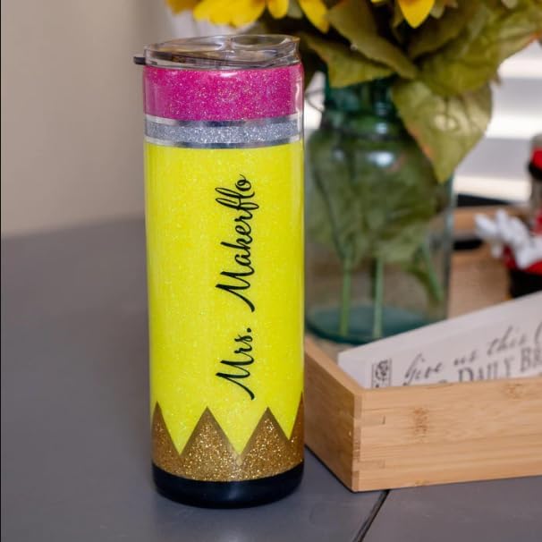 Makerflo Silver 20 oz Skinny Stainless Steel Tumbler with Lid & Straw - Bulk Pack of 25 | DIY Customizable Cups for Epoxy, UV DTF, Vinyl & Laser Engraving | Perfect for Crafters, Personalized Gifts & Promotional Events | Not for Sublimation