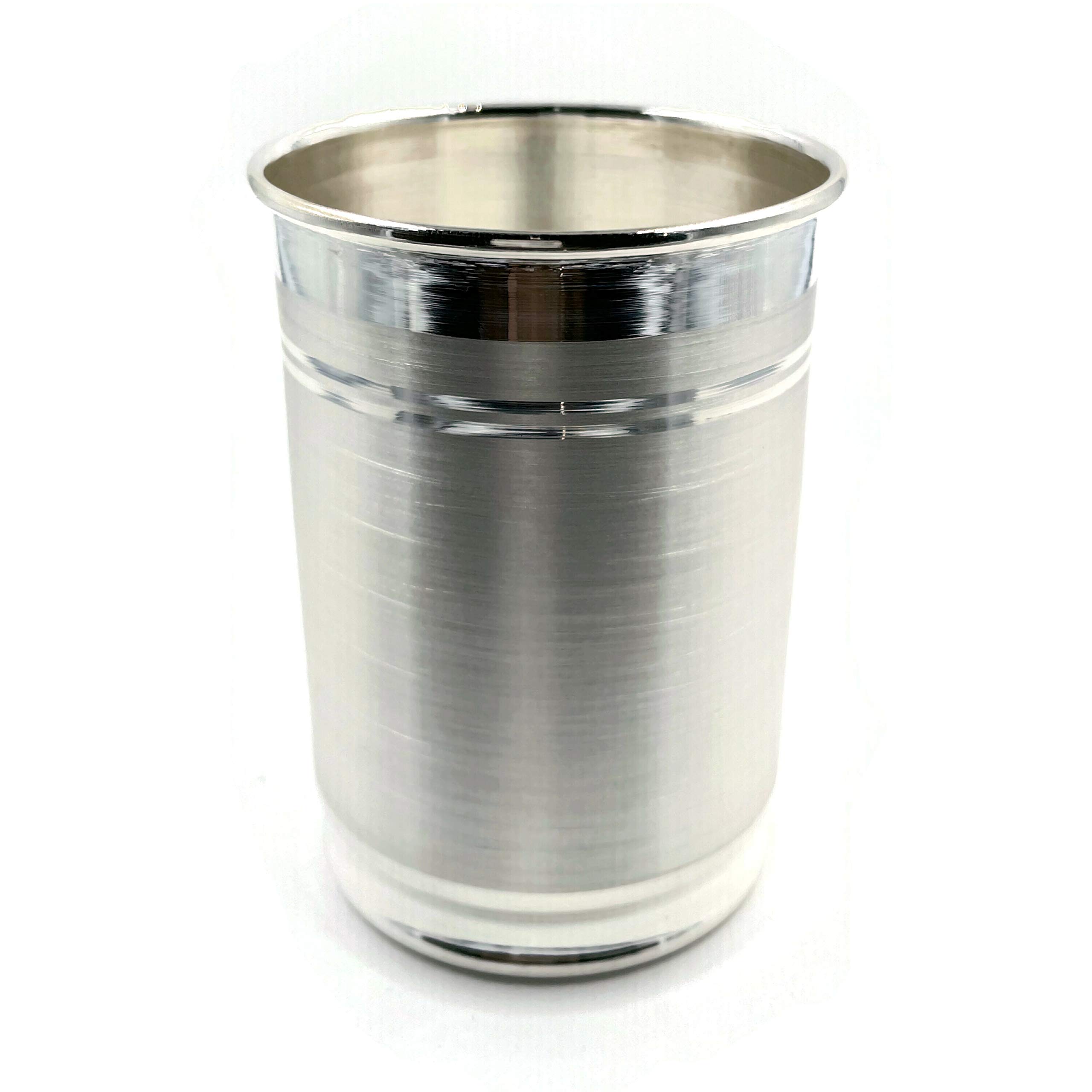 999 Pure Silver Hallmarked Glass - Style#03 (3.25 inch, 60g) - Perfect for Whiskey Tasting, Luxury Gift & Home Bar Decor
