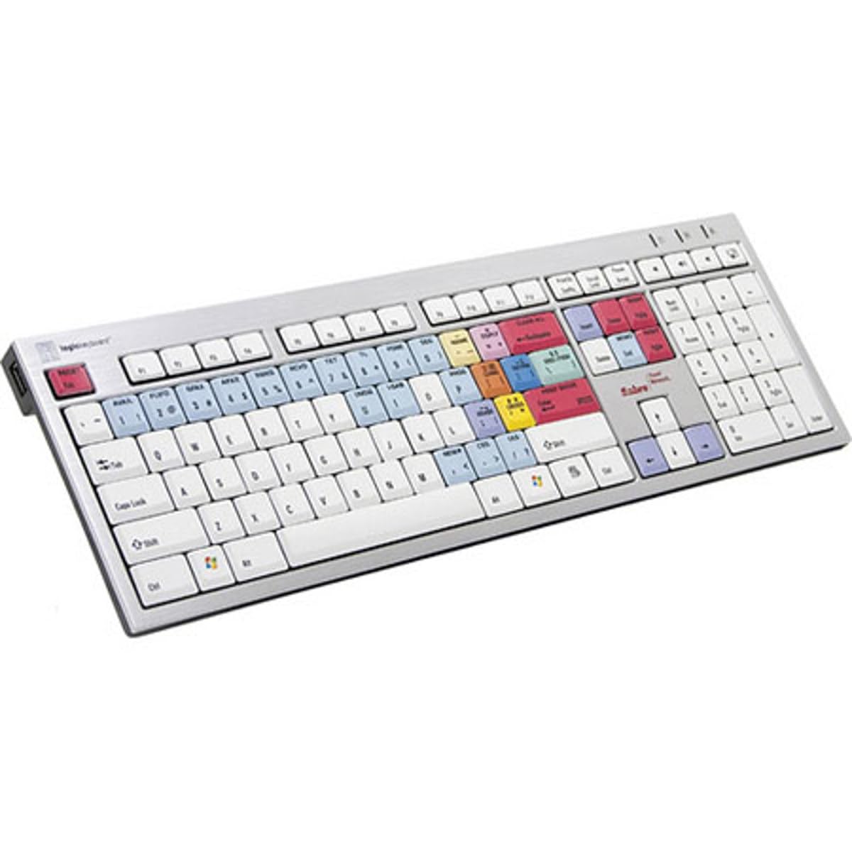 LogicKeyboard Sabre Travel Network Slim Line PC Keyboard - Compact & Portable USB Keyboard for Business Travelers - Perfect for Remote Work, Office & On-the-Go Typing