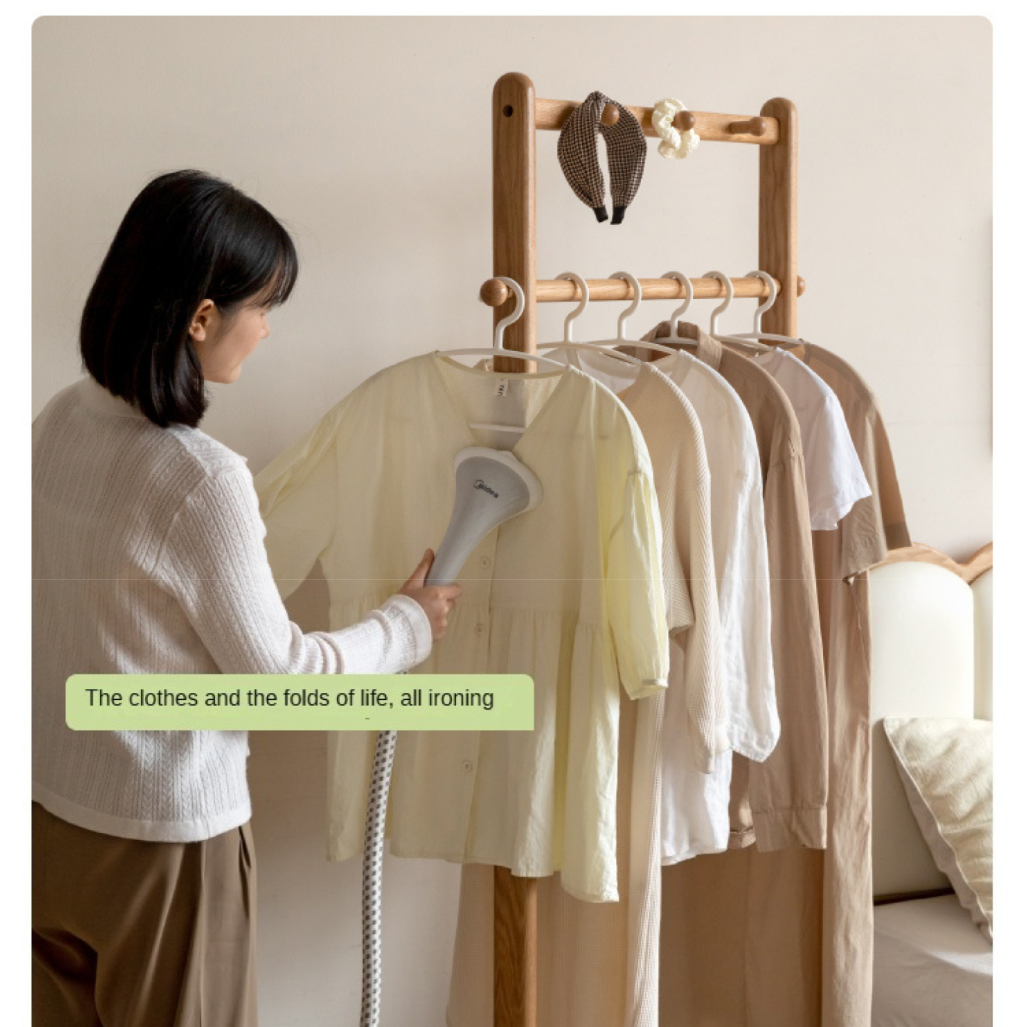 Premium Solid Oak & Birch Wood Wall Hanger - Adjustable Coat Rack for Jackets, Hats & Bags - Perfect for Entryway, Bedroom & Closet Organization