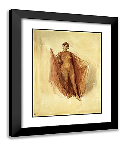 Black Modern Wood Frame with Double Matting