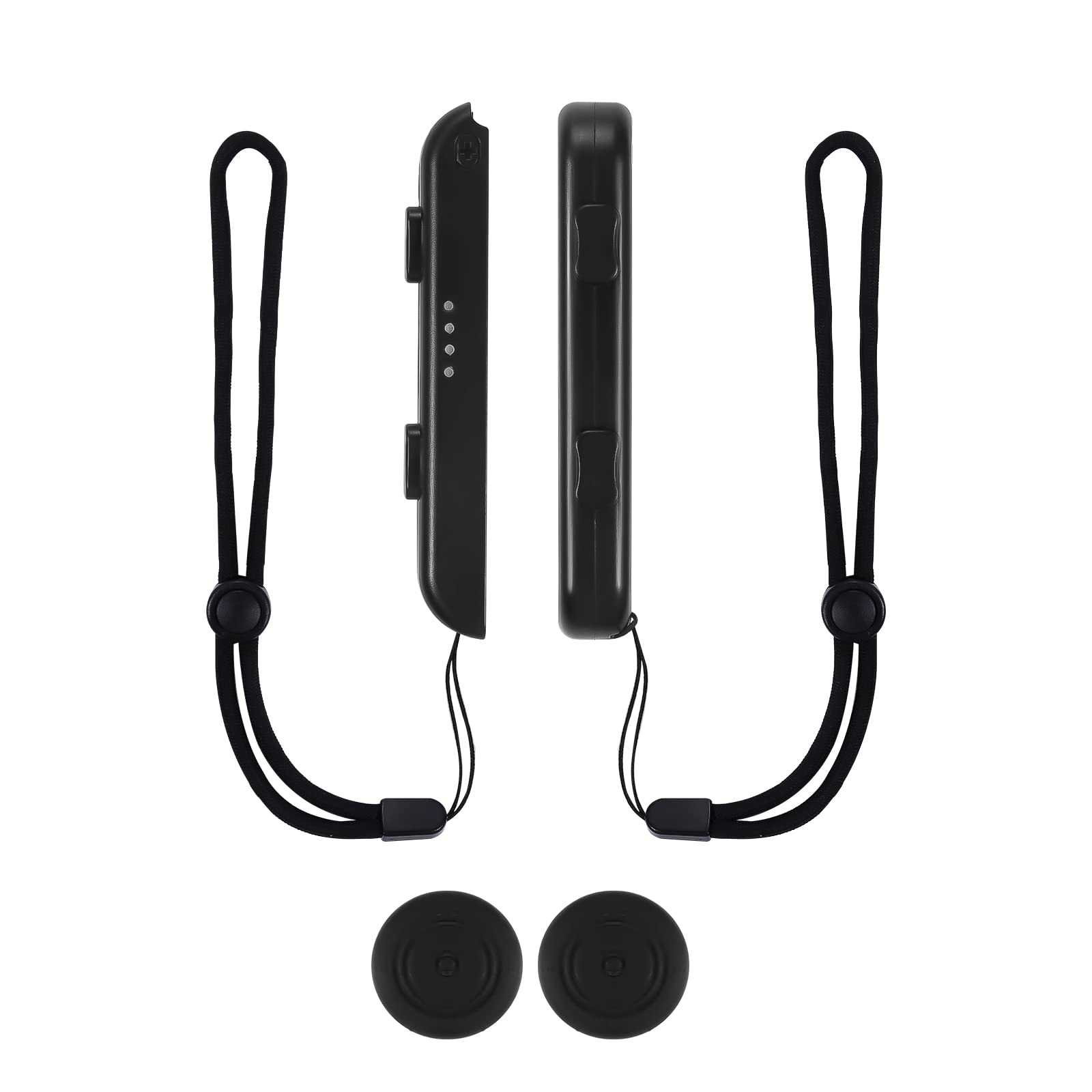 TOYMIS 2 Pack Adjustable Elastic Wrist Strap for Nintendo Switch Joy-Con Controllers - Black | Comfortable Gaming Accessories for Switch Lite/OLED | Perfect for Travel, Gaming Parties & Long Play Sessions