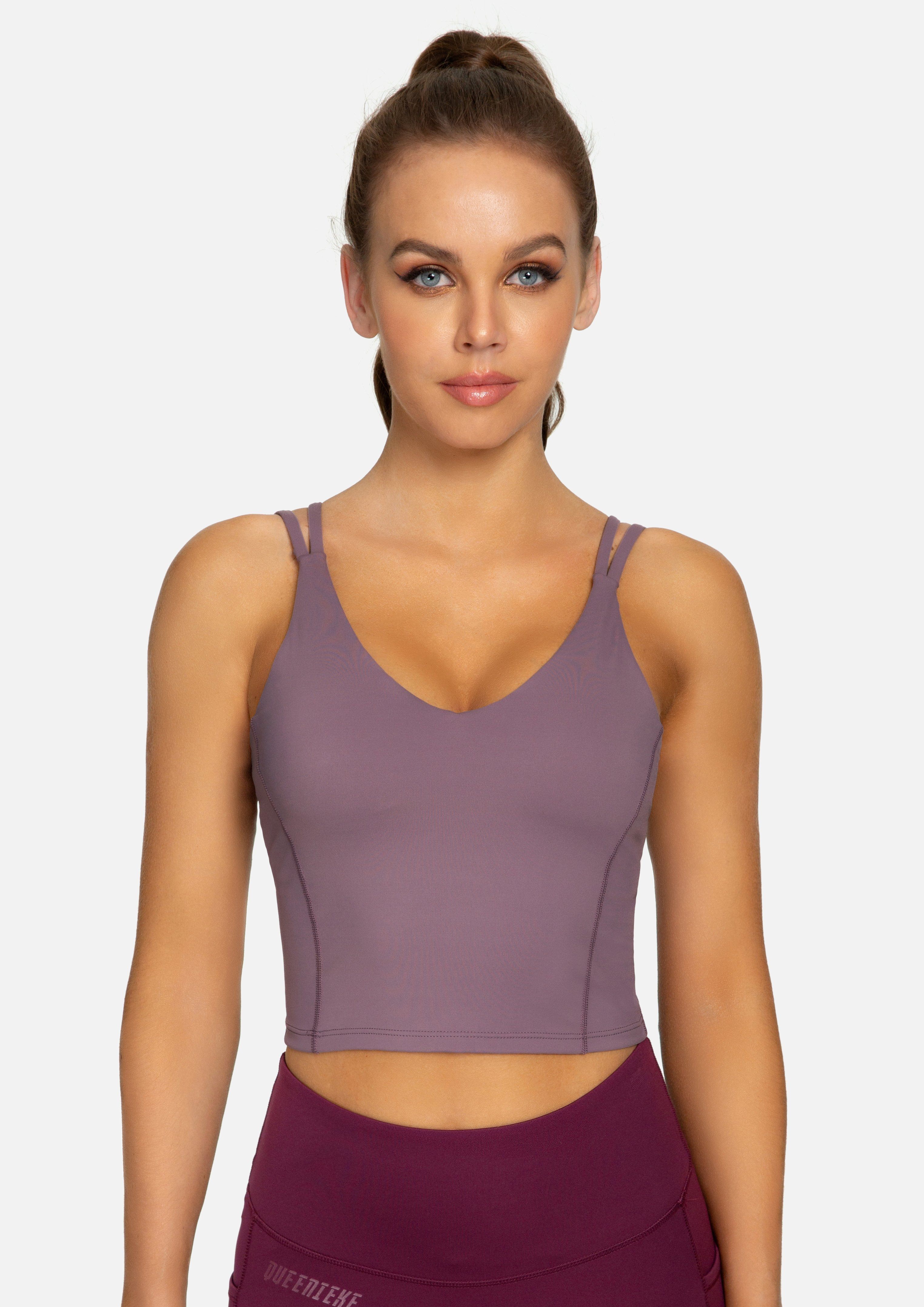 Best Women's Sports Bra Crop Tank Tops - High Support Workout Top for Running, Yoga & Gym - Breathable Seamless Activewear 20106