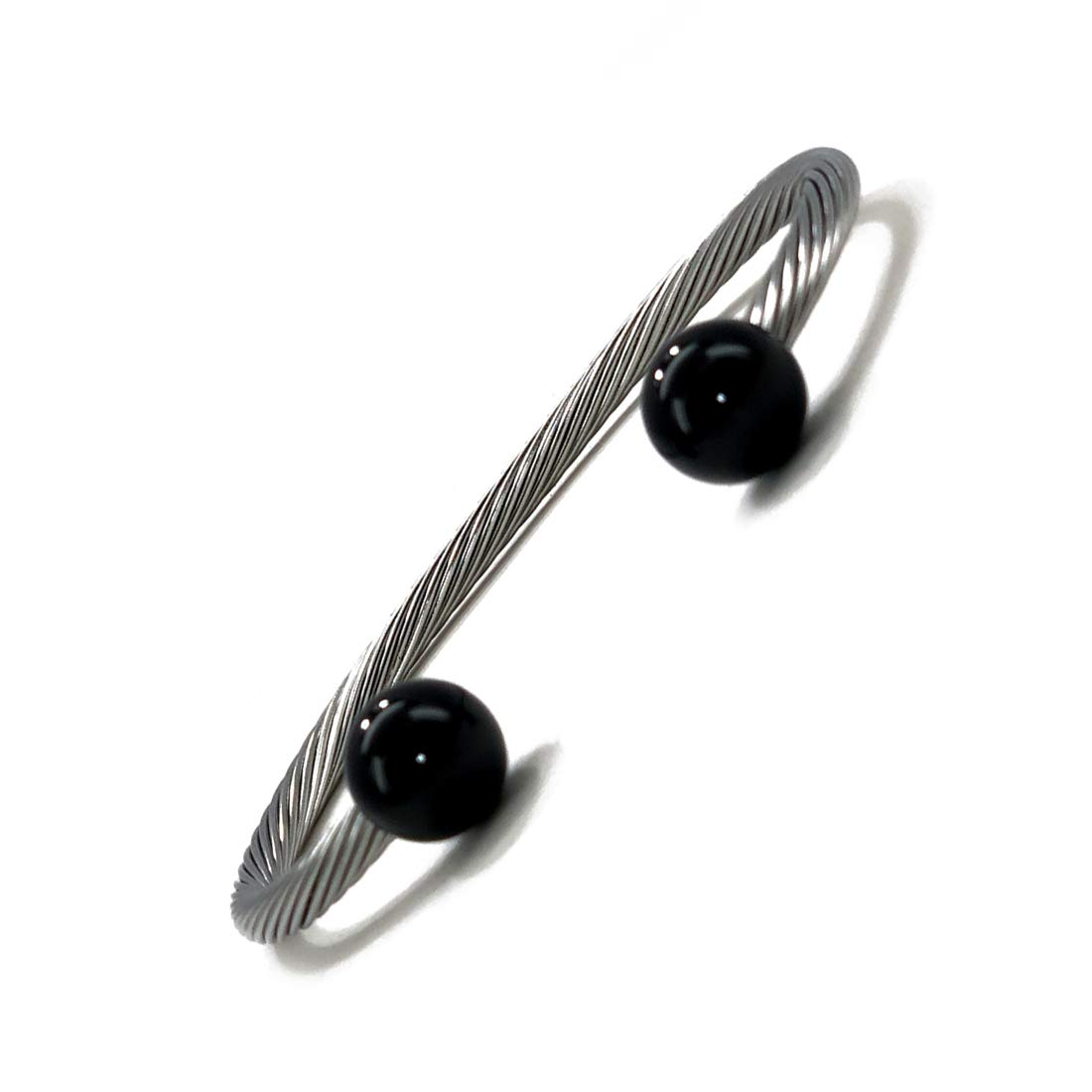 Accents Kingdom Magnetic Therapy Bracelet - Stainless Steel Cable Cuff for Arthritis & Carpal Tunnel Pain Relief - Healing Jewelry for Men & Women - Perfect for Work, Sports & Daily Wear