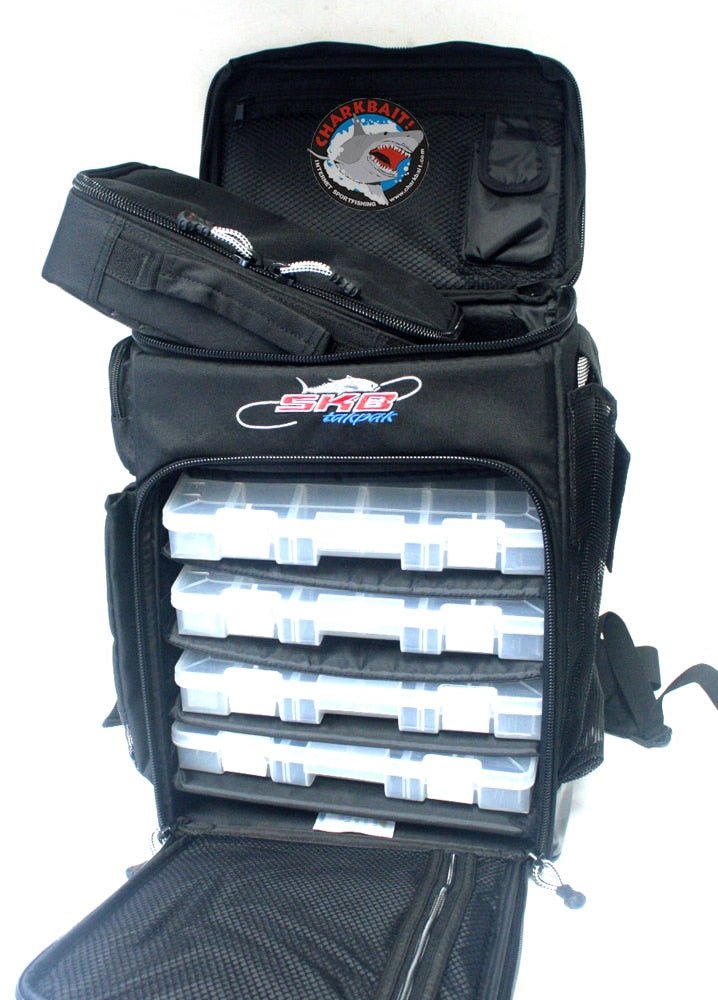 SKB 7300 Fishing Backpack - Waterproof Tackle Storage with Multiple Pockets - Perfect for Fly Fishing, Bass Fishing & Outdoor Adventures
