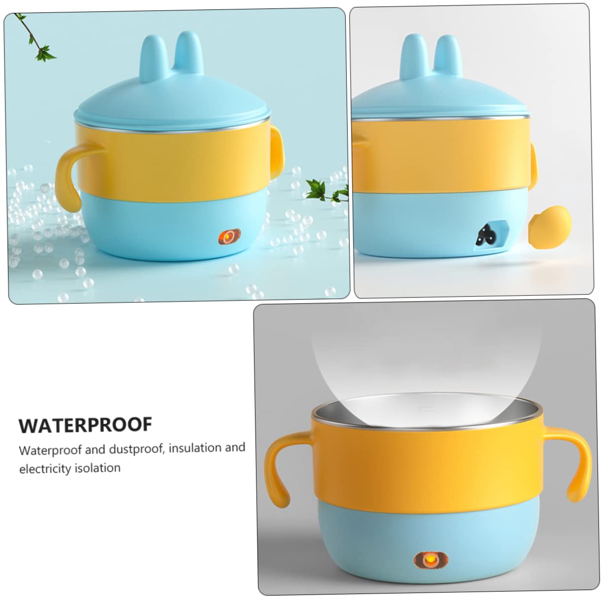 Kichvoe 2-Pack Insulated Baby Food Bowls with Detachable Suction Base - BPA-Free Toddler Feeding Bowls for Infants & Kids - Perfect for High Chairs, Travel & Mess-Free Mealtime