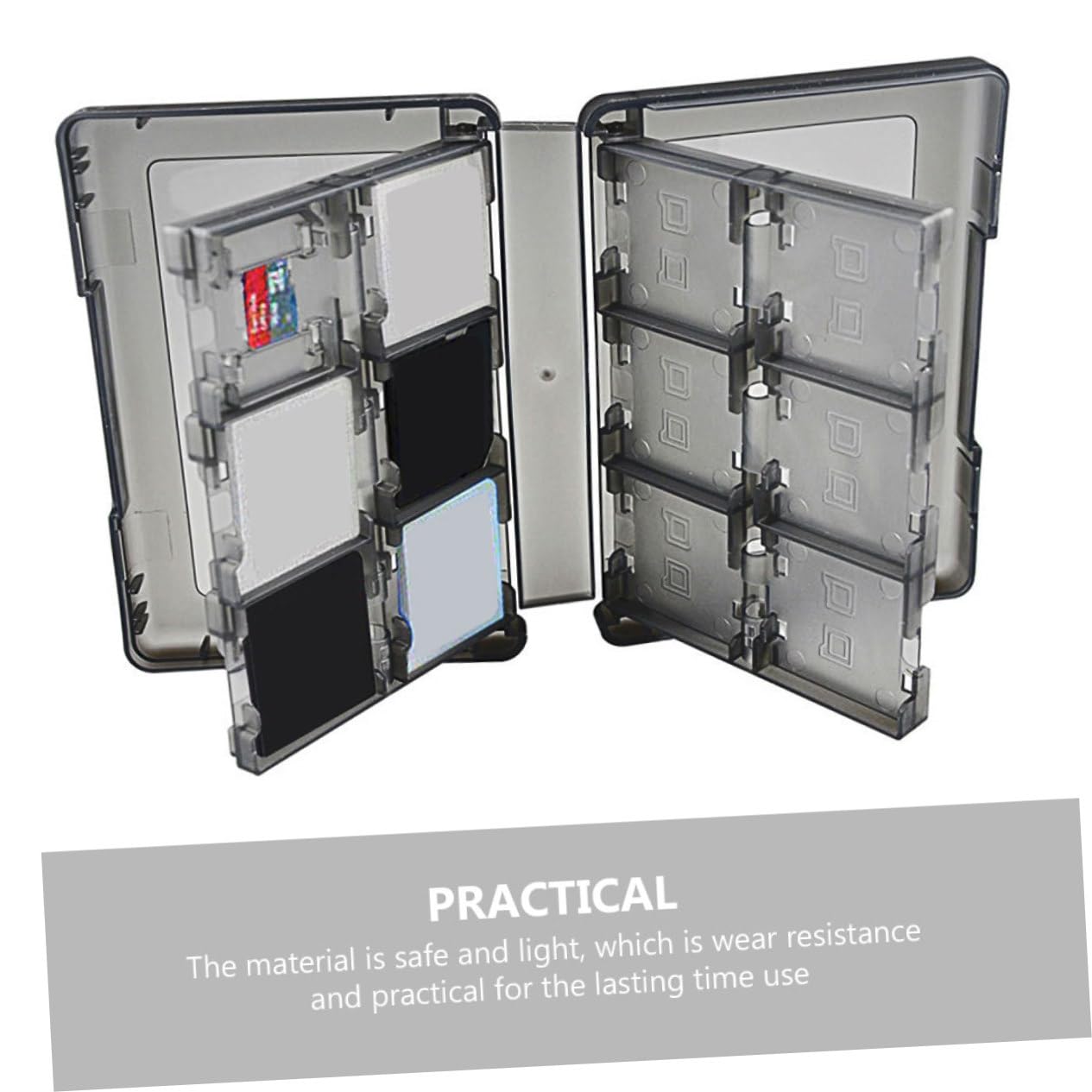 Totority Switch Game Card Holder - Lightweight PP Storage Box for Organizing Game Decks | Perfect for Travel & Home Use
