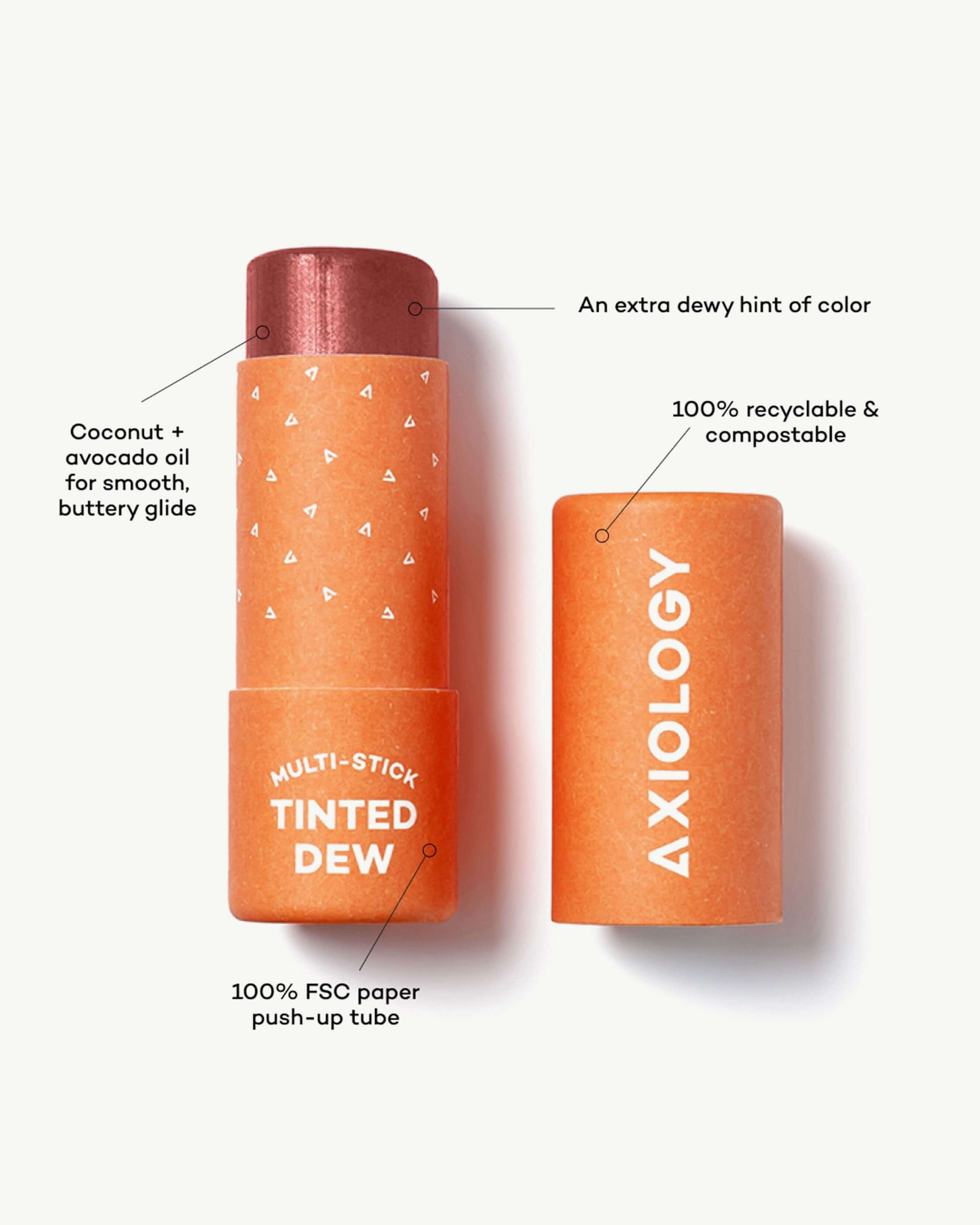 Axiology Multi Stick - Vegan & Cruelty-Free Lip & Cheek Balm for Natural Makeup | Perfect for Everyday Wear, Travel & On-the-Go Touch Ups