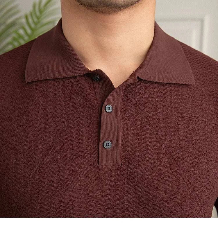 Men's Casual Polo Shirt - Breathable Cotton Short Sleeve Golf Shirt for Work & Weekend Wear | Comfortable Summer Top for Business Casual & Outdoor Activities