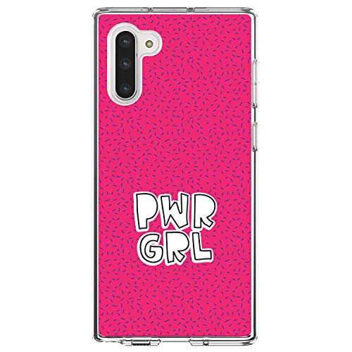 Girl Power - PWR GRL - Pink Background On Clear Case