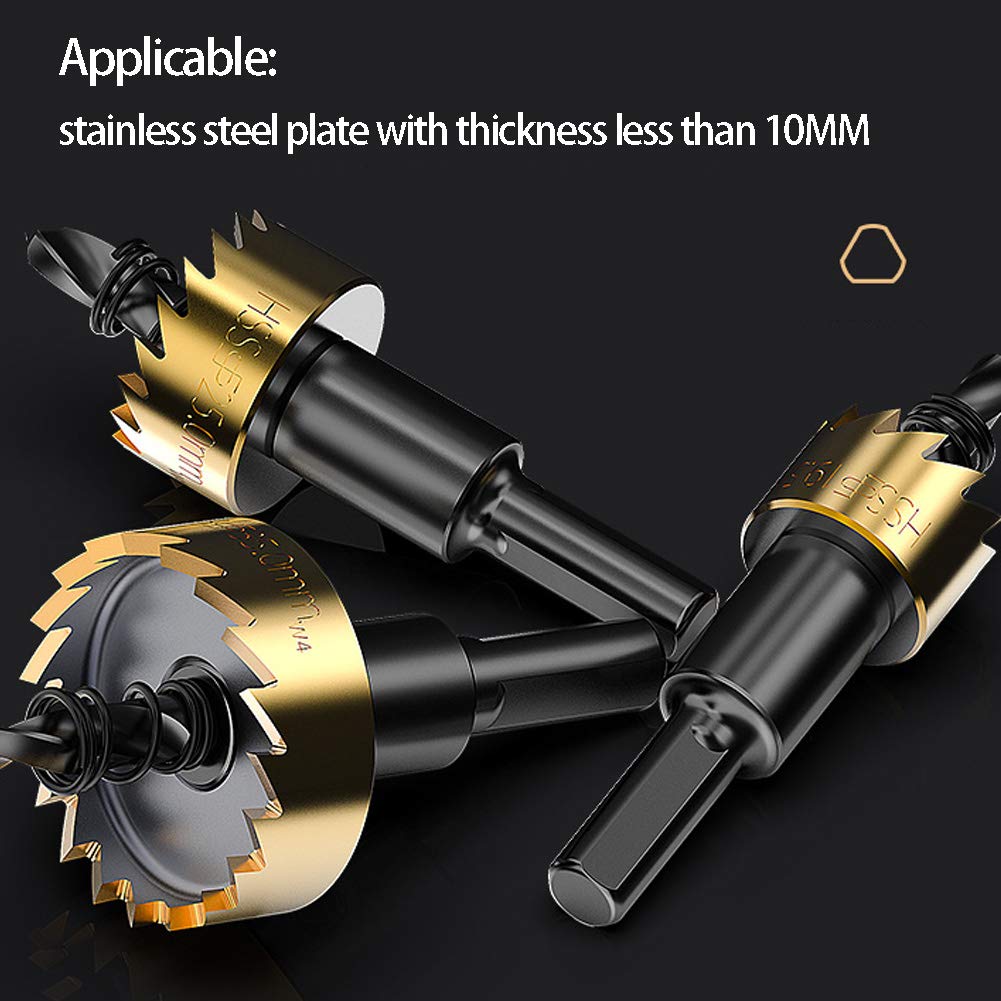 30mm HSS Carbide Hole Saw Cutter for Stainless Steel & Aluminum - Perfect for Metalworking, Plumbing, and DIY Home Improvement Projects