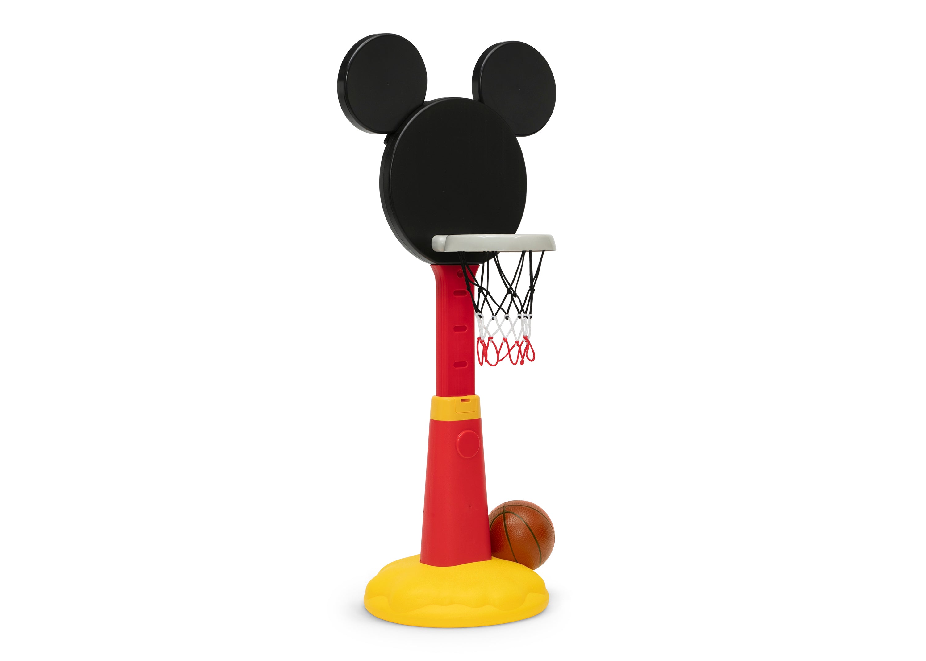 Mickey Mouse Plastic Basketball Set for Kids - Disney Toy Basketball Hoop with Ball - Fun Indoor & Outdoor Play for Toddlers and Children