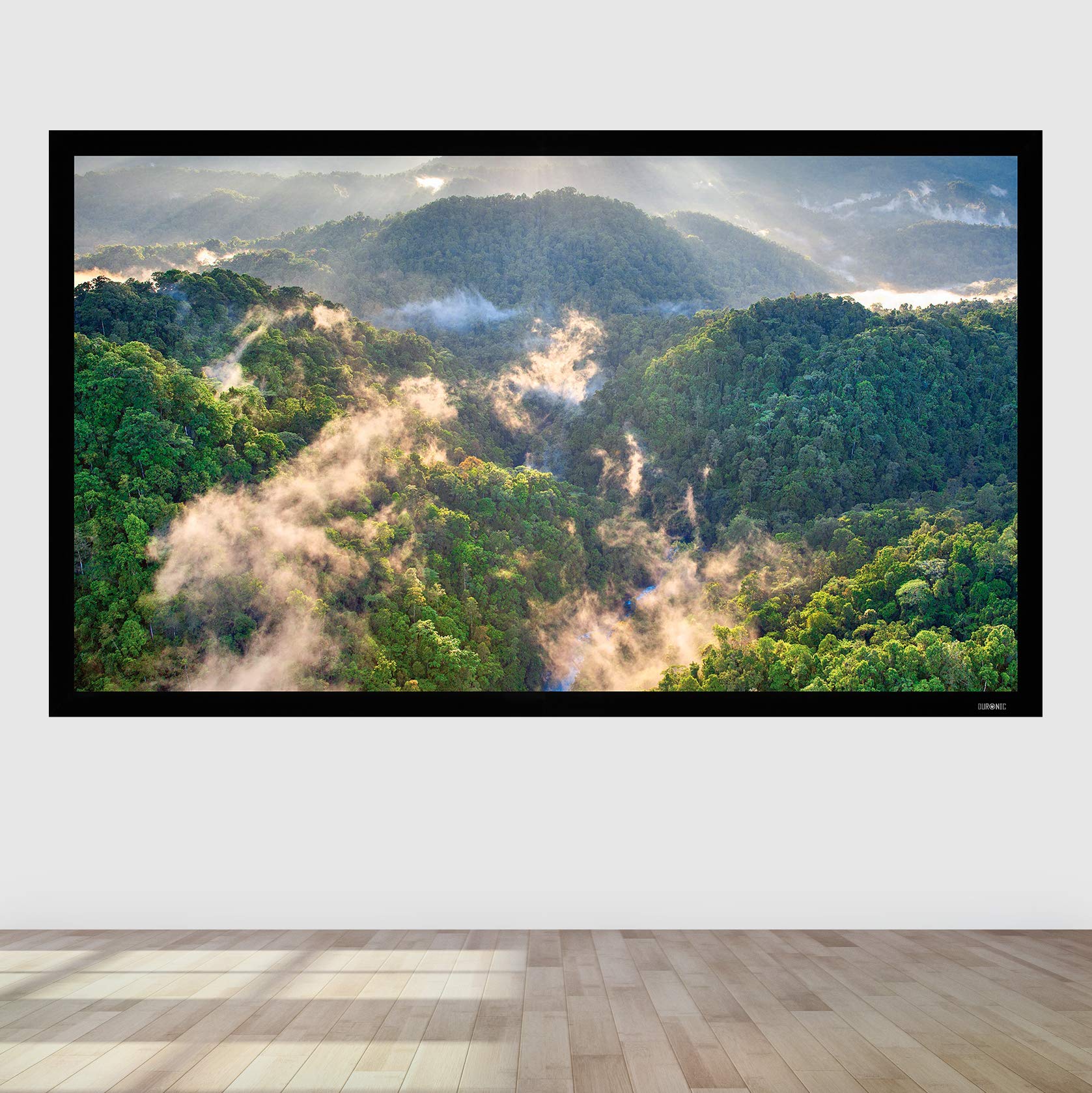 Duronic FFPS133 133-Inch Fixed Frame Projector Screen - HD Wall Mountable Movie Screen for Home Theater, 16:9 Aspect Ratio - Perfect for Home Cinema, Classroom Presentations & Office Meetings