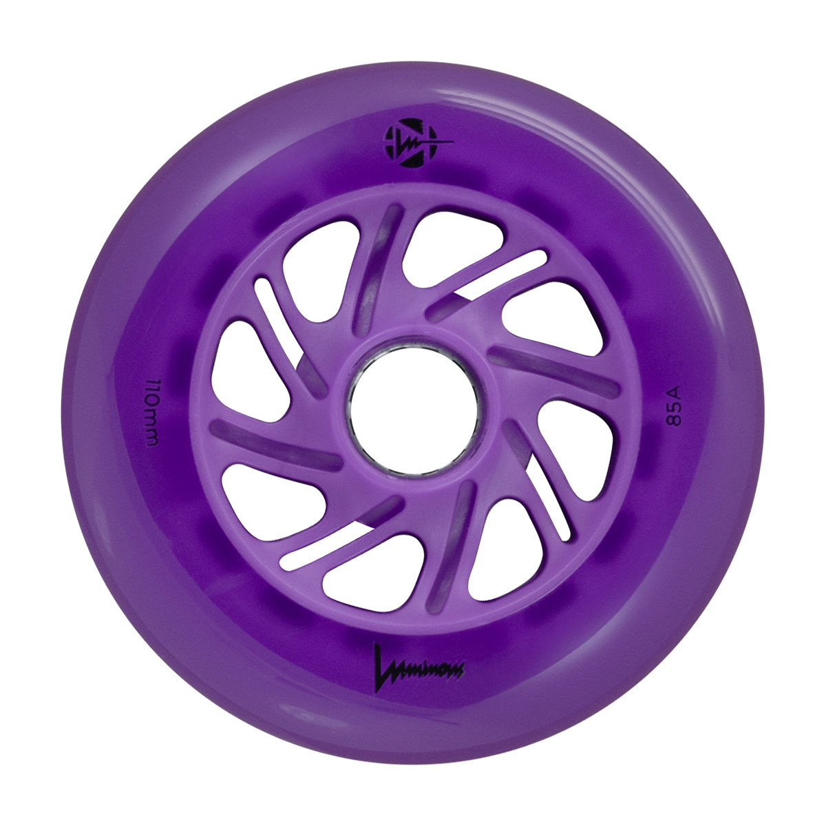 Luminous LED Inline Wheels 110mm - Pack of 3 for Night Skating, Rollerblading & Outdoor Sports