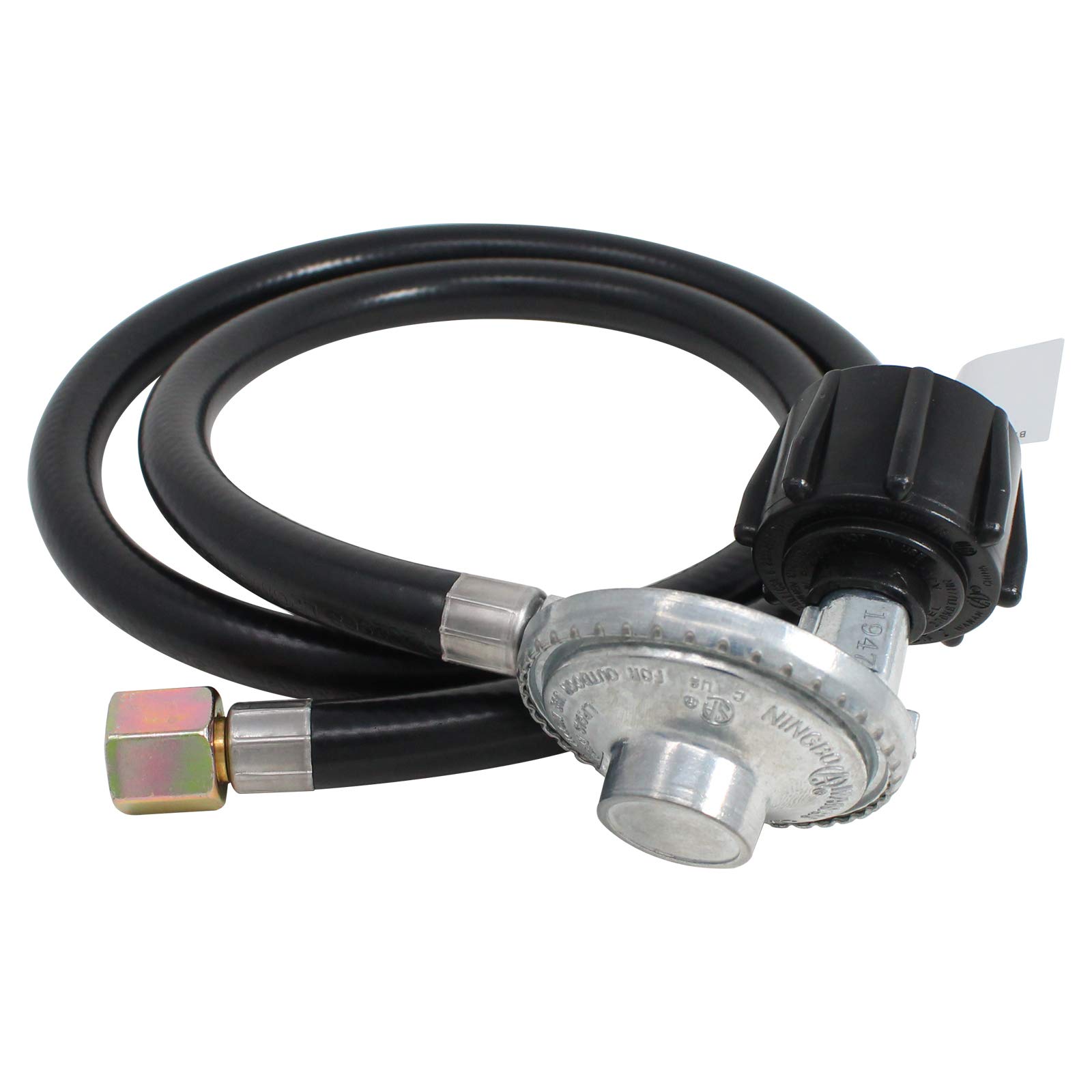 UpStart Components BBQ Gas Grill Propane Regulator Hose Replacement Parts - Compatible with Members Mark REGAL04ALP & 41 Inch Barbeque Regulator - Perfect for Outdoor Grilling, Backyard BBQs, and Camping Trips
