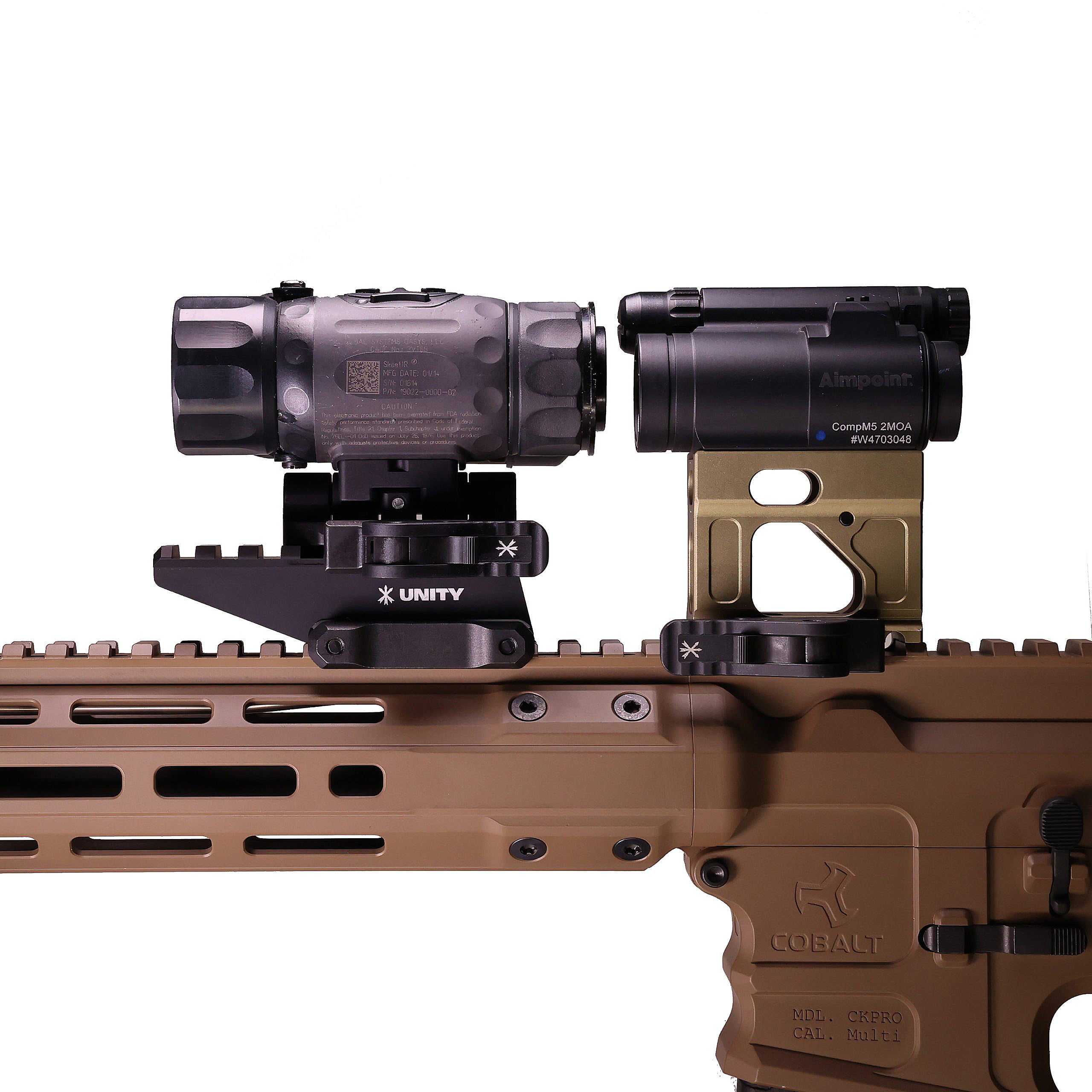 Unity Tactical CTM Combat Thermal Mount for SkeetIR & VooDoo S - Night Vision Scope Mount for Tactical Shooting & Hunting Accessories
