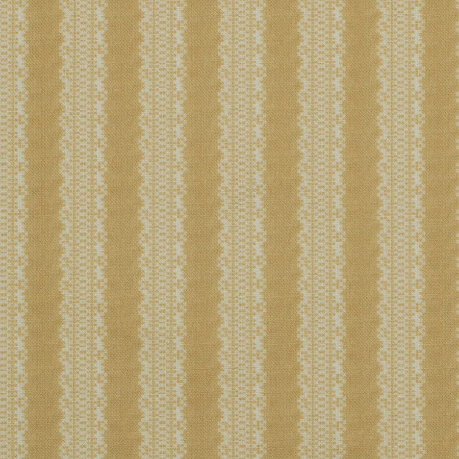 Premium Torchon Stripe Linen Fabric - Mustard Yellow Color Samples for DIY Upholstery, Curtains & Home Decor Projects