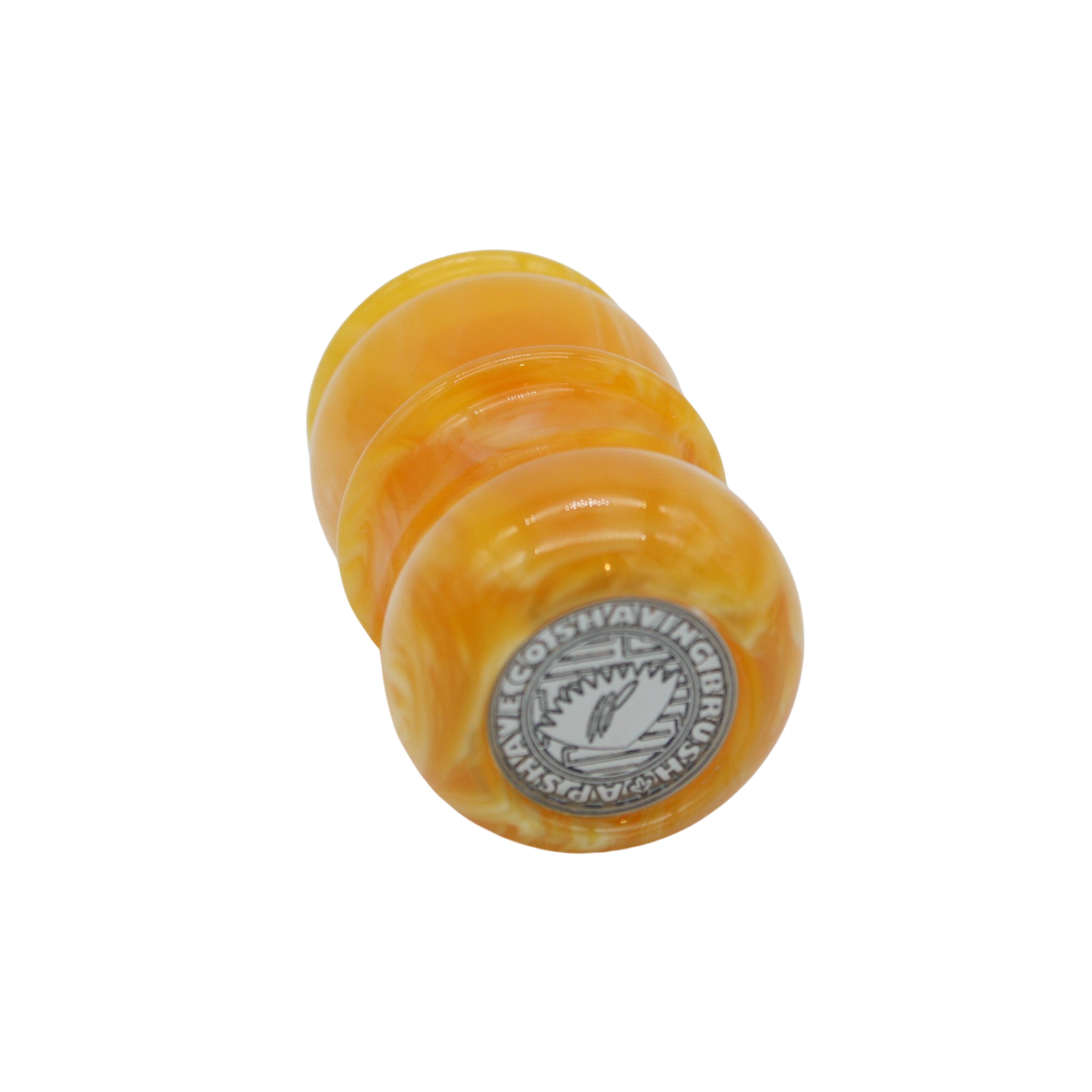 Premium Amber Handcrafted Shaving Brush Handle for Wet Shaving - Fits 24mm & 26mm Knots - Perfect for Traditional Wet Shaving, Barber Shop & Men's Grooming Routine