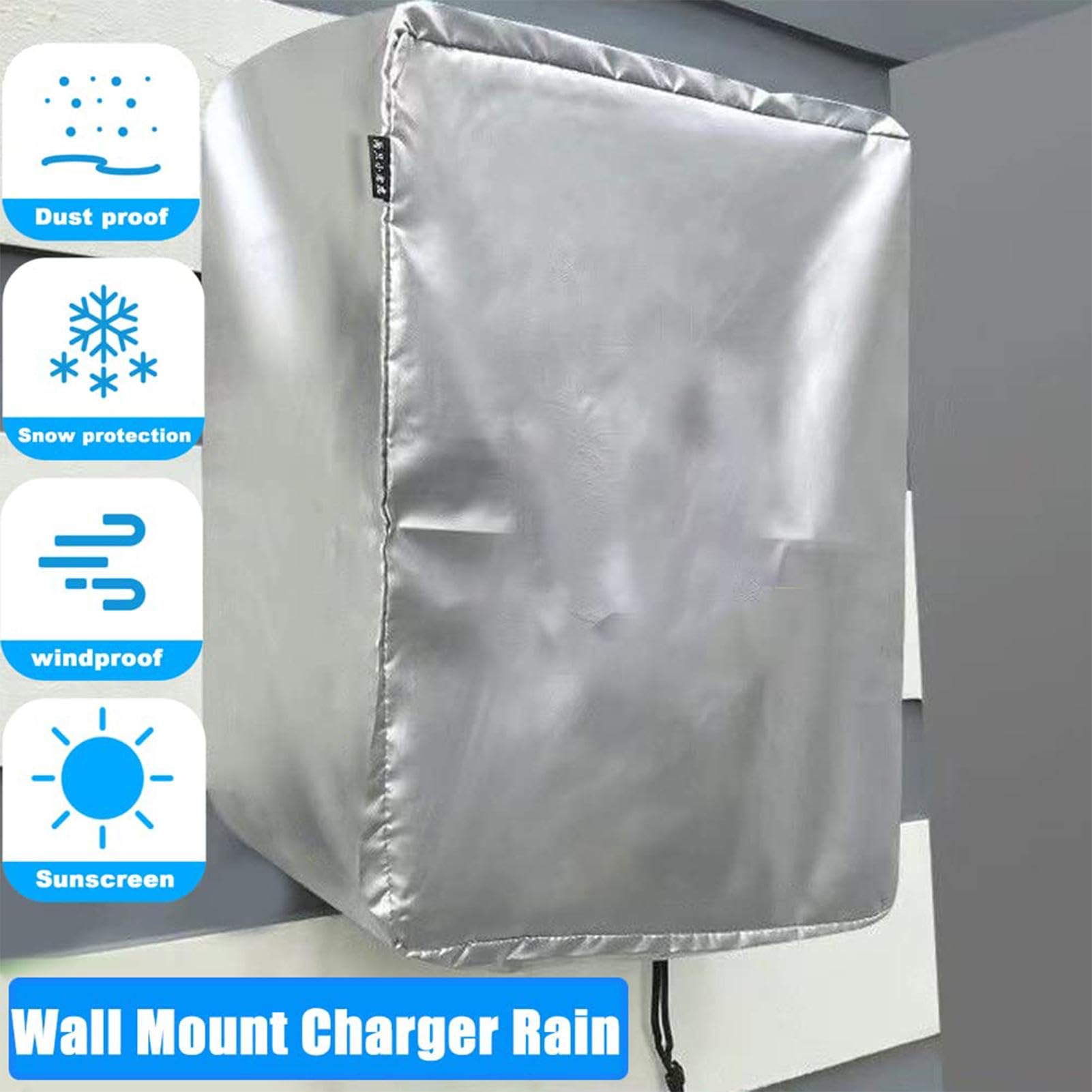 Waterproof EV Charger Cover - Outdoor Electric Vehicle Charging Station Protector for Rain, Dust, Sun UV & Snow - Universal Fit for Most Electric Cars - Perfect for Home, Garage & Public Charging Stations