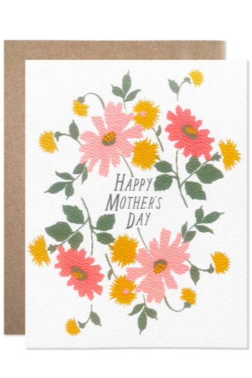Beautiful Mother's Day Bouquet Card - Floral Greeting Card for Mom - Perfect for Birthday, Anniversary & Thank You Gifts