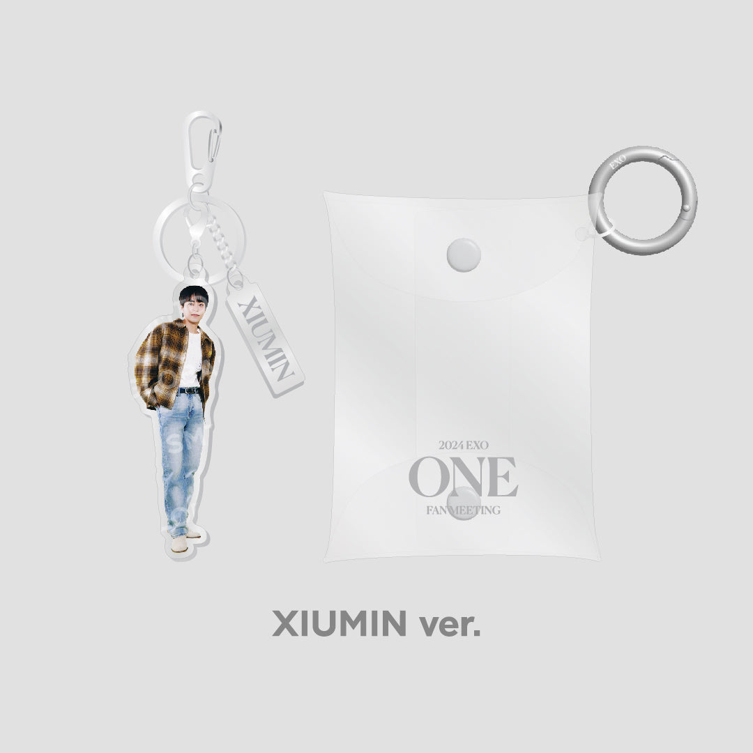 EXO Fan Meeting Official POUCH Key Ring Set - 2024 ONE MD Limited Edition Collectible for K-Pop Fans & Concert Merchandise