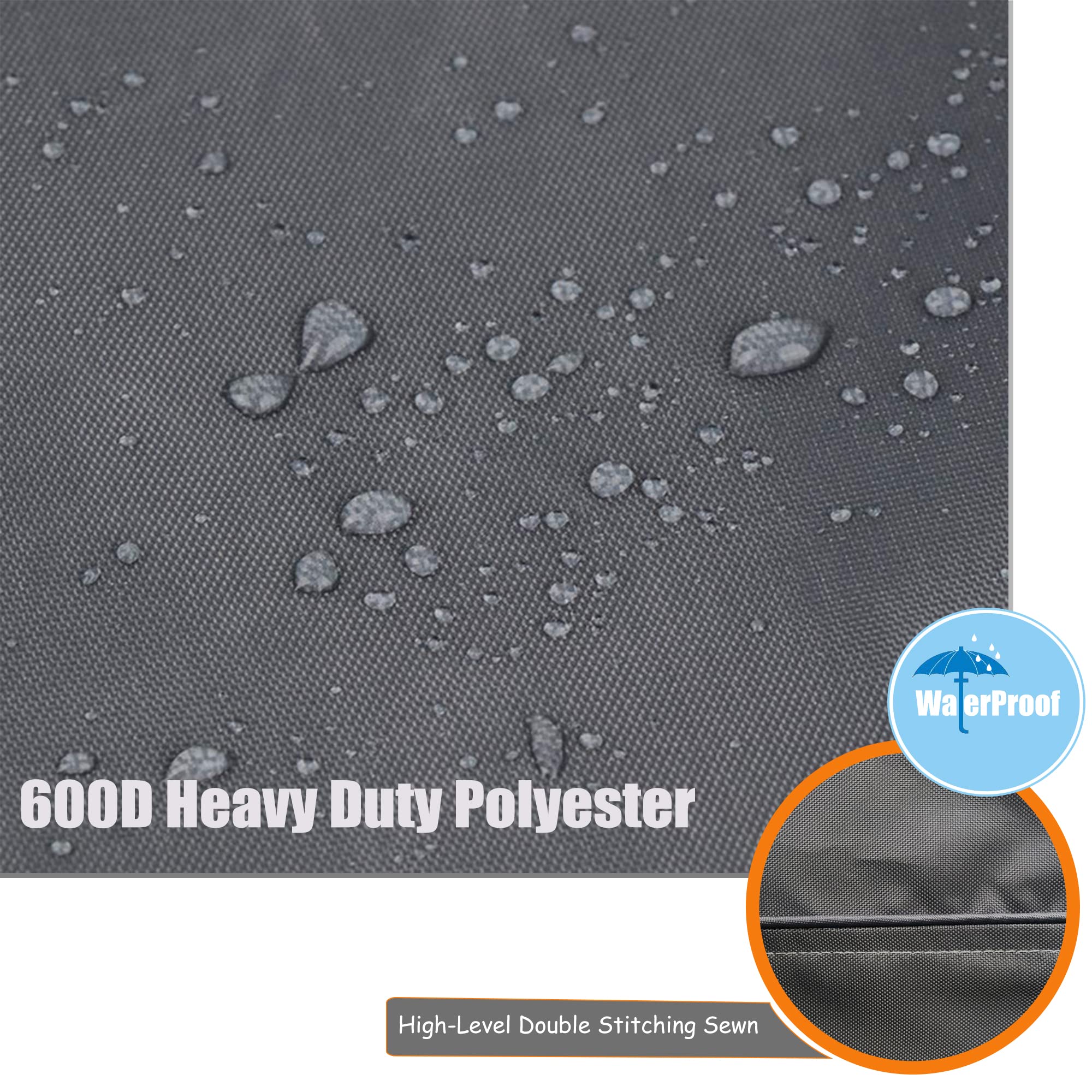 **Heavy Duty 18ft Grey Swimming Pool Solar Reel Cover - Waterproof Pool Blanket Reel for Inground & Above Ground Pools - Durable UV Protection for Summer & Winter Use**