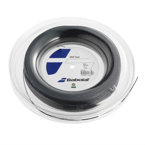Babolat RPM Team 16/1.30 Tennis String Reel (Black) | Premium Polyester Tennis String for Power & Spin | Perfect for Competitive Players & Tournament Play
