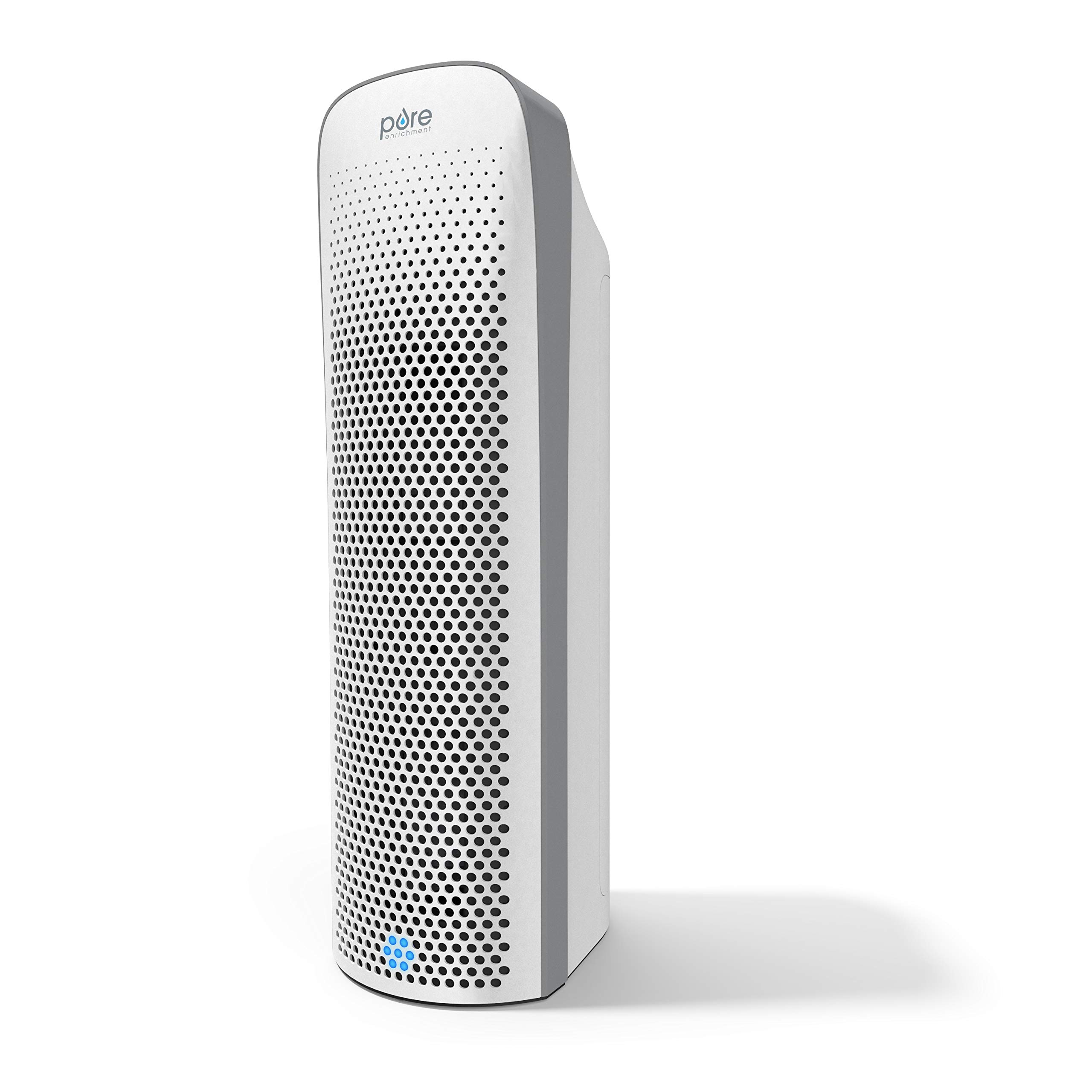 Pure Enrichment PureZone Elite True HEPA Large Room Air Purifier with UV-C Light - 4 Stage Filtration System for Smoke, Pollen, Dust & Bacteria - White | Ideal for Bedroom, Living Room & Office Air Purification