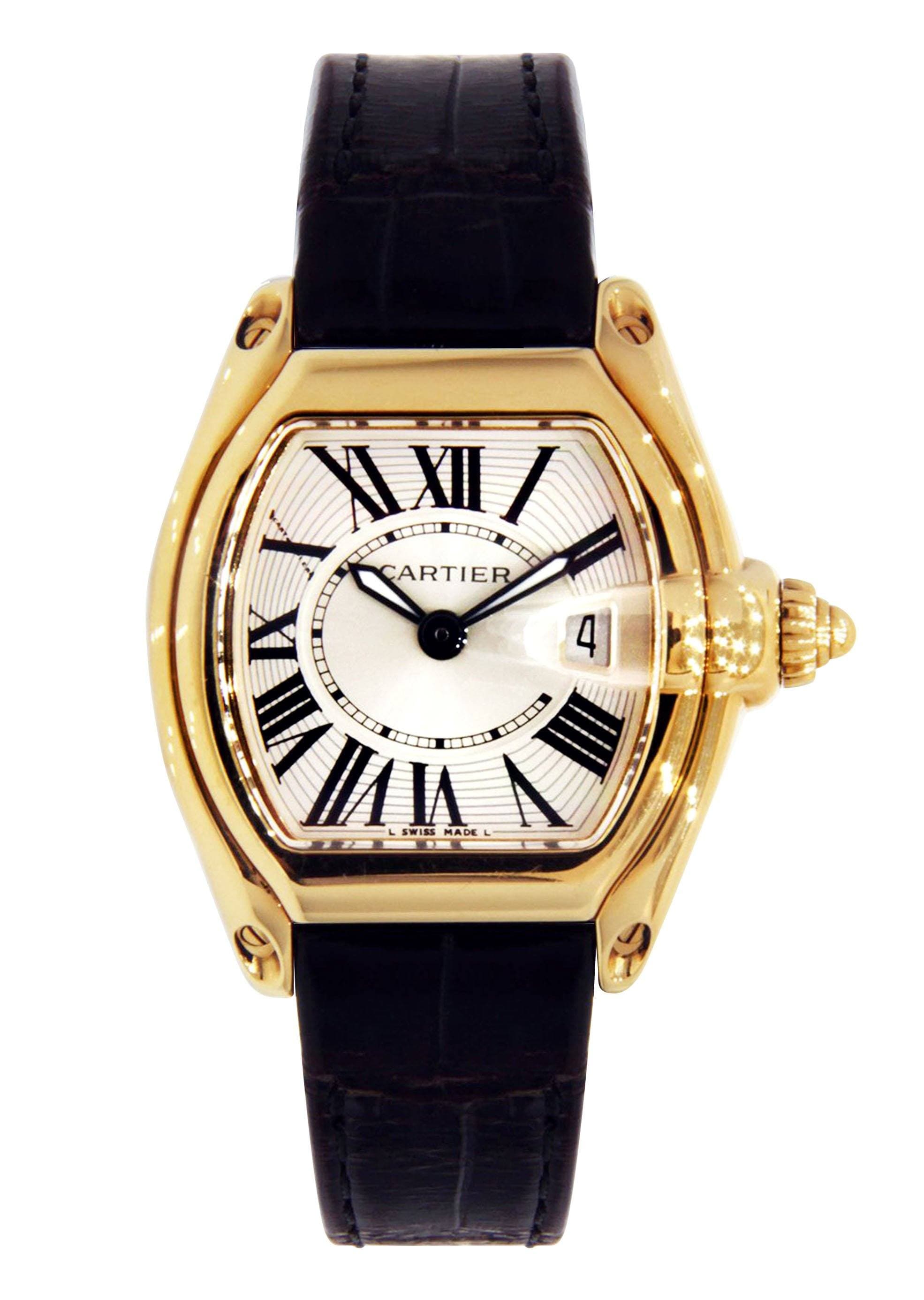 Cartier Roadster Women's Watch - 18K Yellow Gold Luxury Timepiece for Elegant Occasions & Special Events