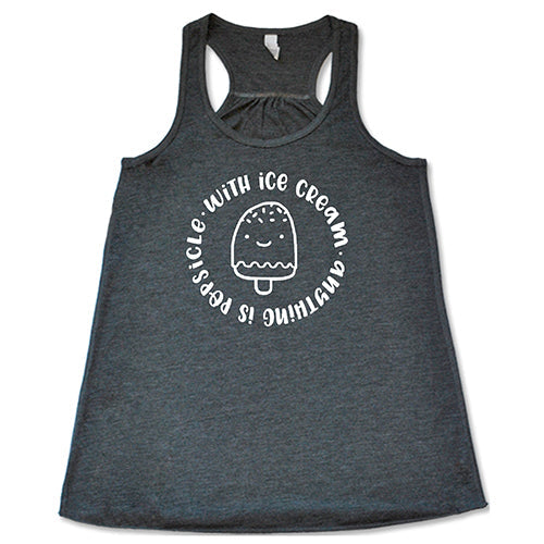 Funny Ice Cream Popsicle T-Shirt - Cool Summer Graphic Tee for Women & Men - Perfect for Beach Parties, Casual Outings and Ice Cream Lovers