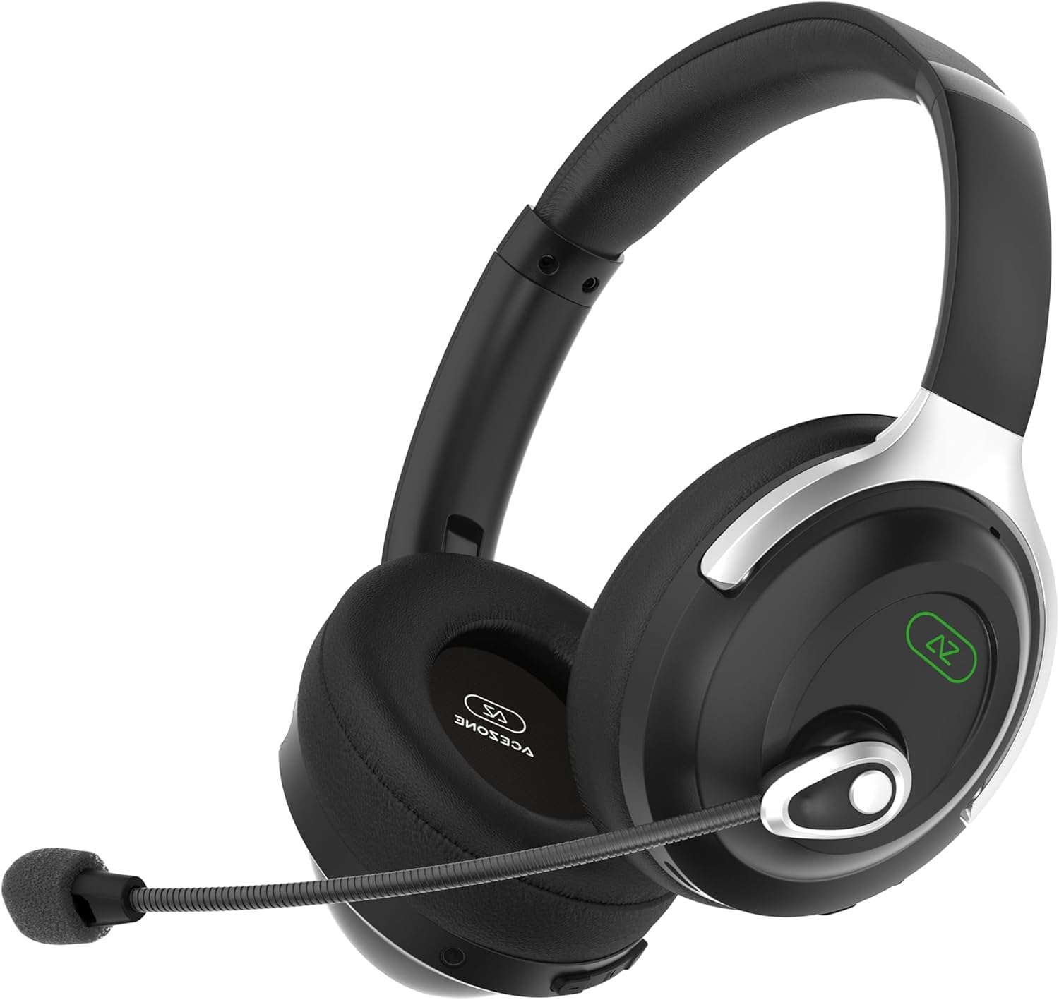 A-Spire Hybrid ANC Gaming Headset with Active Noise Cancellation - Enhanced Speech Noise-Canceling Microphone - Compatible with PC, PS4, PS5, Xbox Series X/S, Nintendo Switch & Mobile - Perfect for Gaming, Streaming & Remote Work