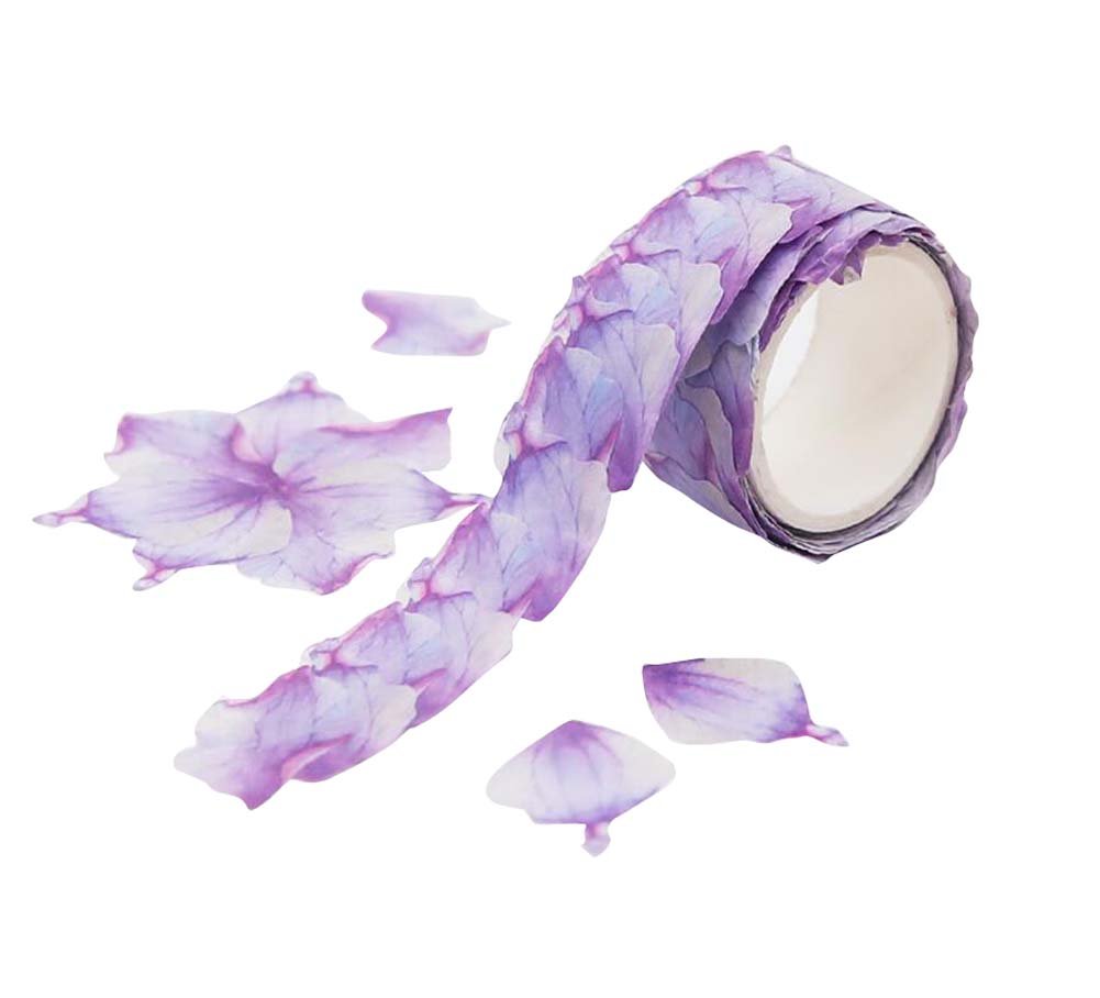 2 Rolls DIY Scrapbook Stickers - Floral Pattern Decorative Washi Tape for Journaling, Scrapbooking, Card Making & Craft Projects