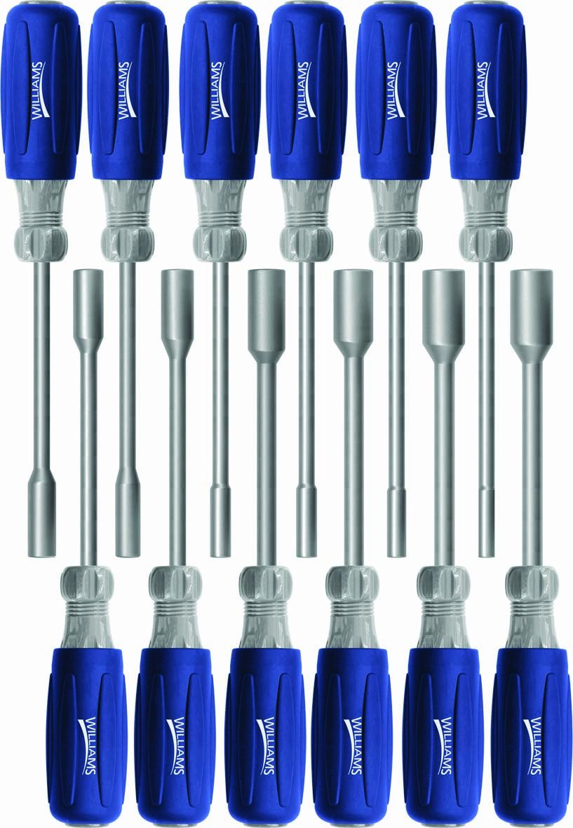 Williams 24061 12-Piece Metric Nutdriver Set - Professional Nut Driver Kit for Mechanics & DIY Projects - Perfect for Automotive, Electronics & Home Repairs