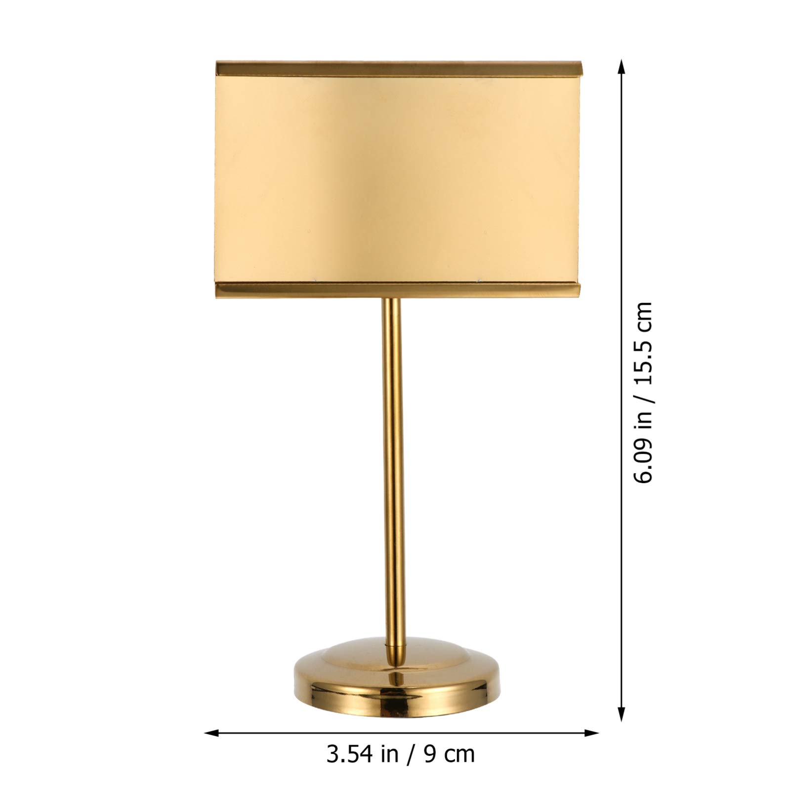 Premium Stainless Steel Business Card Holder & Table Number Stand - Durable Menu Holder for Restaurants, Buffets, Weddings & Events - Perfect for Displaying Menus, Photos, Table Numbers & Cards