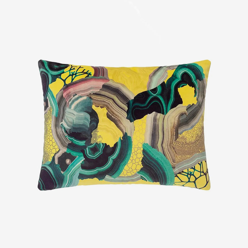 Christian Lacroix Precious Iris Decorative Throw Pillow Cover - Luxury Floral Design Home Decor for Sofa, Bed & Living Room