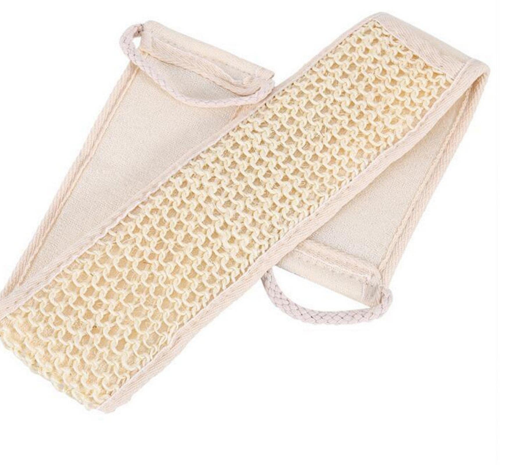 JZRH Soft Exfoliating Loofah Sponge - 1 Pack Natural Body Scrubber for Gentle Skin Cleansing, Massage & Spa | Bath Brush for Shower & Body Wash | Beige Skin Tone | Perfect for Daily Skincare Routine & Relaxing Bath Time