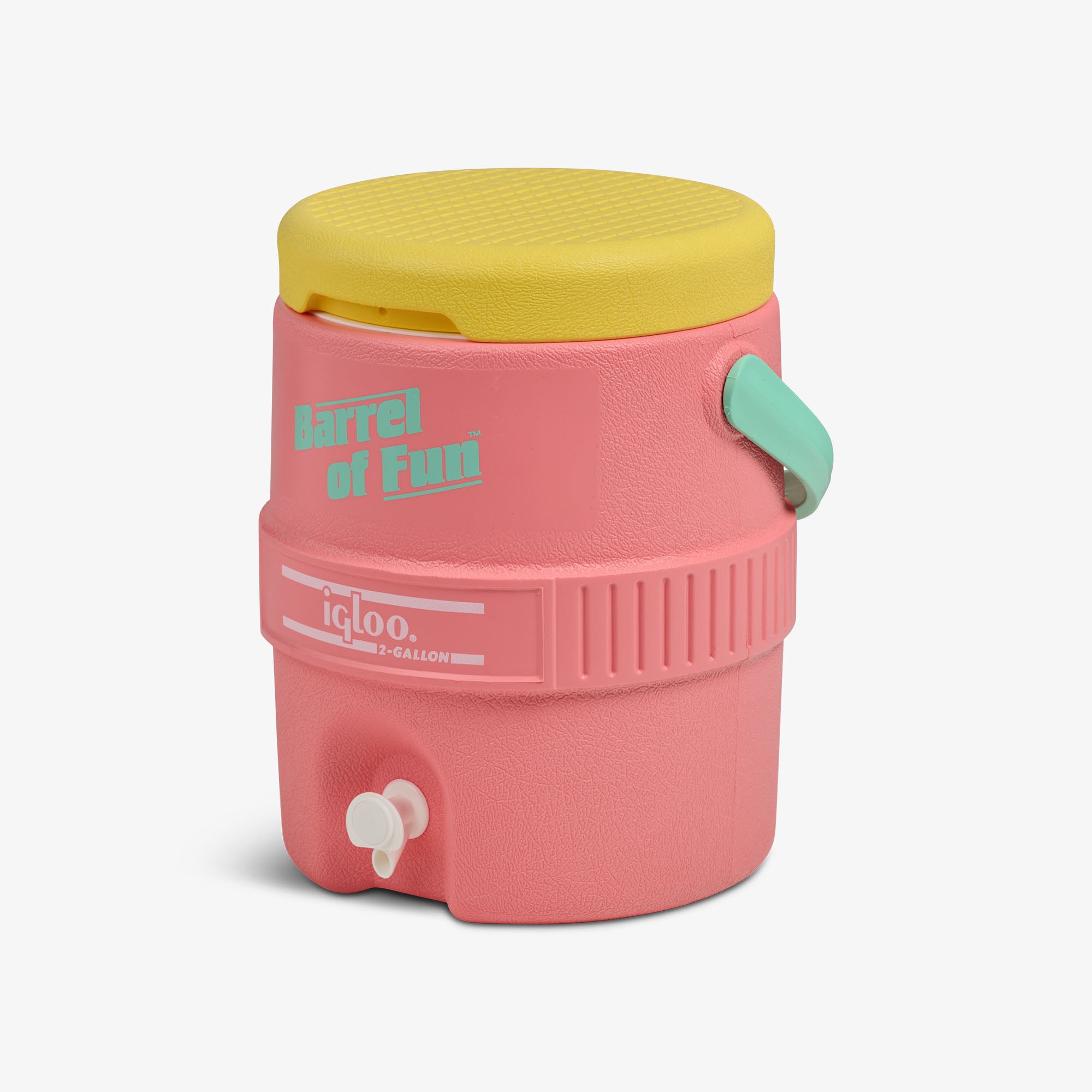 Vintage Retro Barrel of Fun 2 Gallon Jug - Classic Party Drink Dispenser for BBQ, Picnics & Outdoor Gatherings
