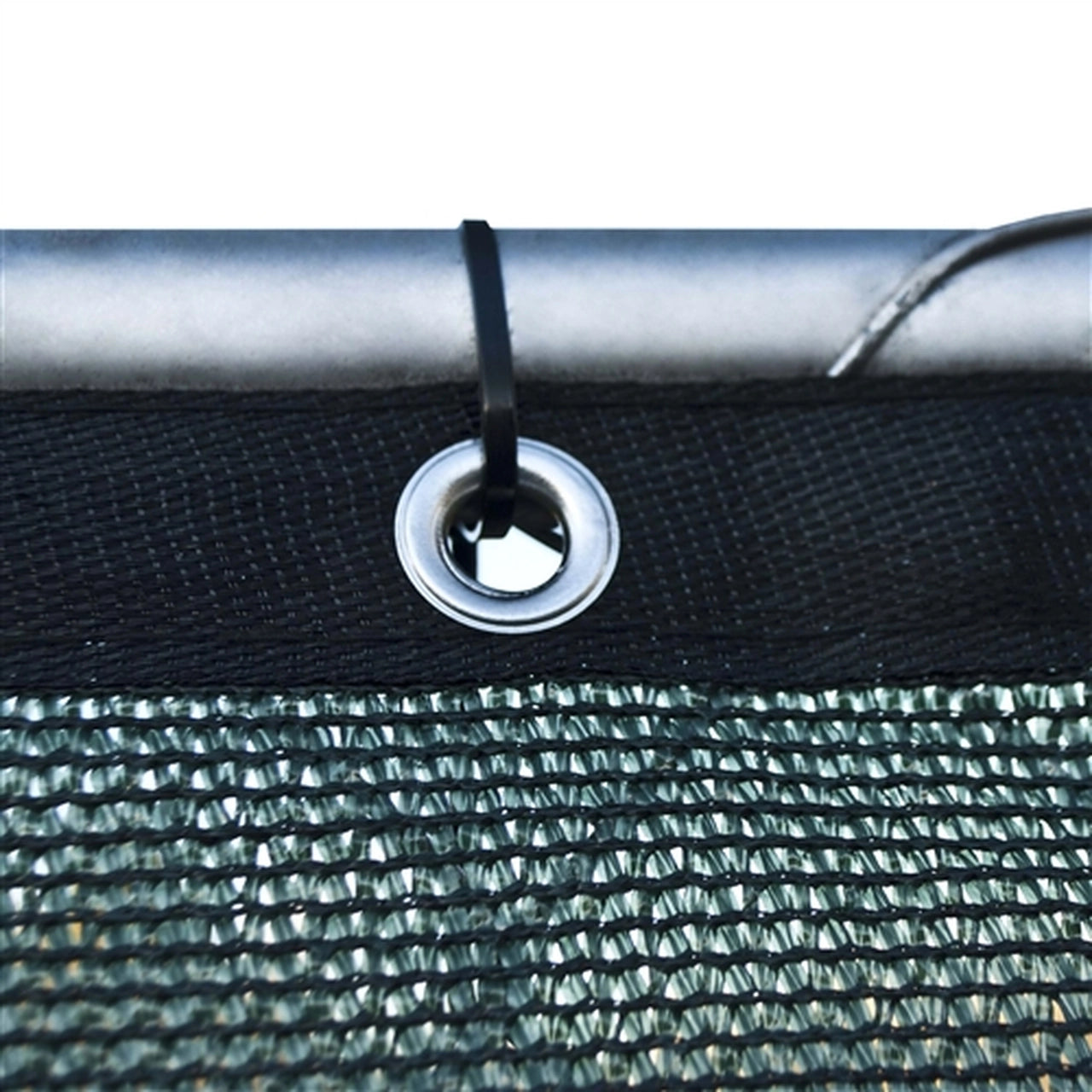 ALEKO 6x150ft Dark Green Privacy Fence Screen with Grommets - Heavy Duty Mesh Fabric for Backyard, Patio, Pool & Garden Privacy Protection