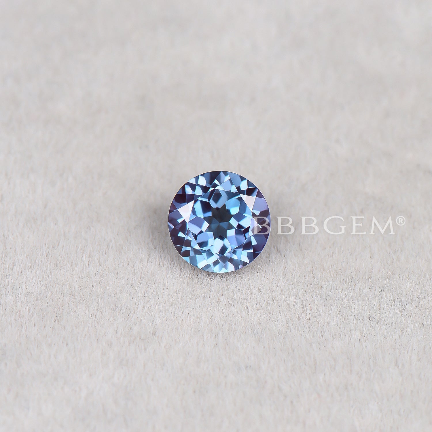 Wholesale Round Cut Alexandrite Gemstone | Faceted Color Changing Stone for Jewelry Making & Engagement Rings