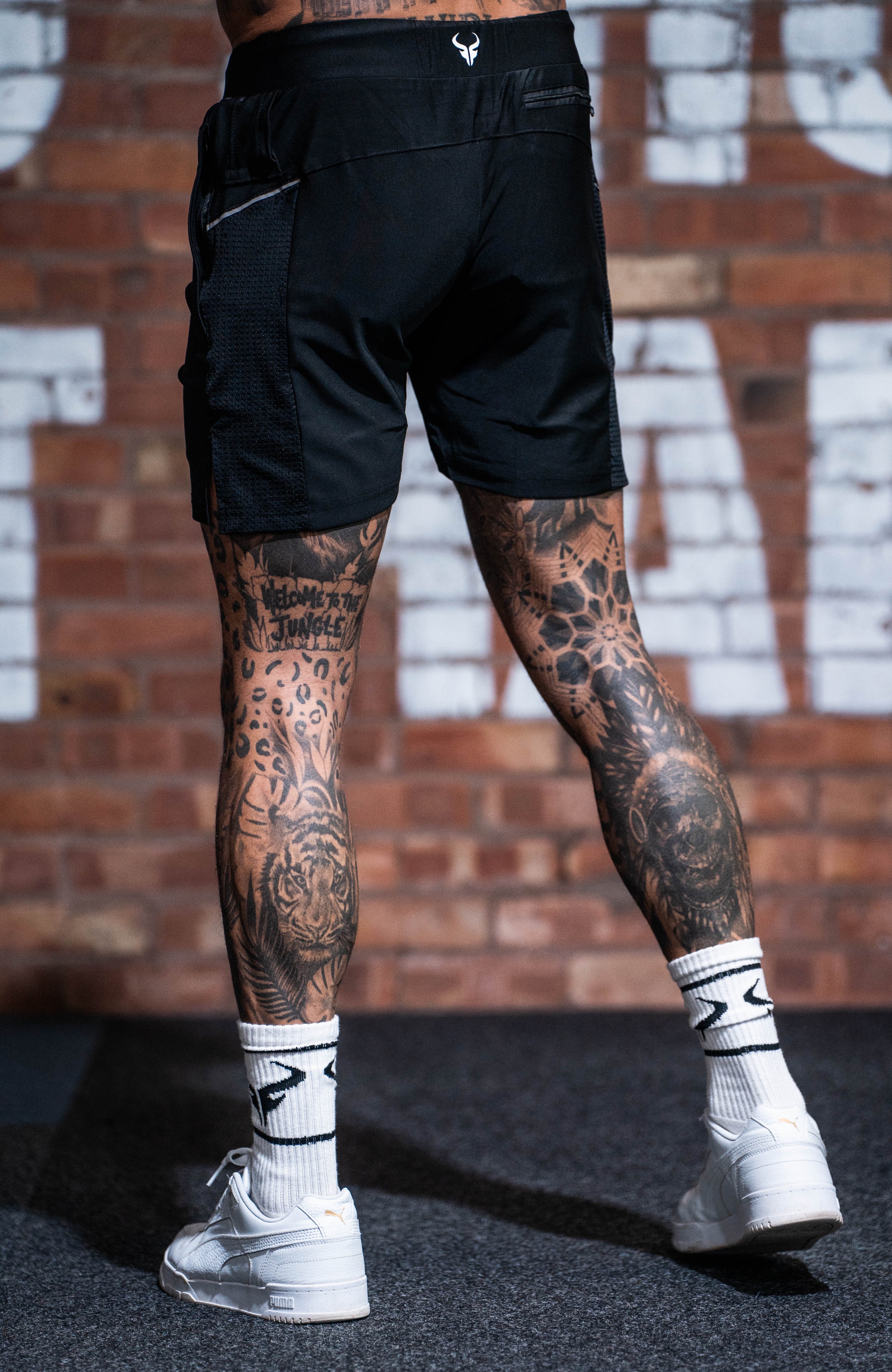 Cerus Black Synergy Linerless Running Shorts for Men - Lightweight Quick-Dry Workout Shorts with Pockets - Perfect for Gym, Jogging & Outdoor Activities