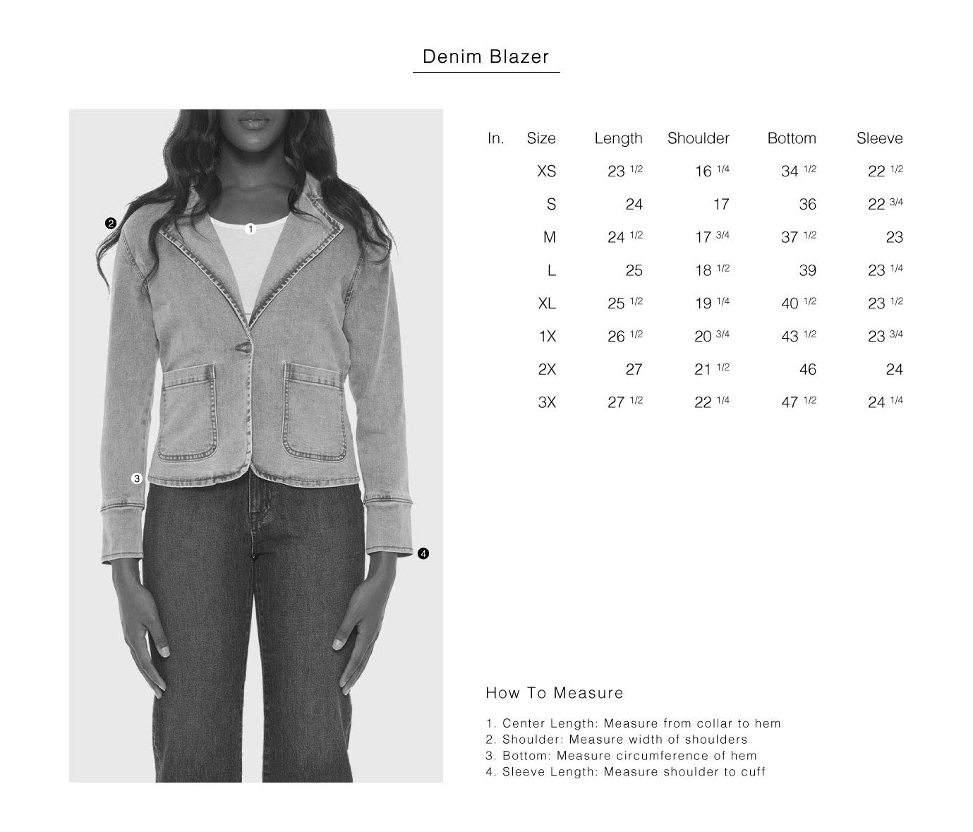 Lola Jeans Women's Denim Blazer Jacket - Stretch Comfort Fit Casual Blazer for Work, Office, and Everyday Outfits