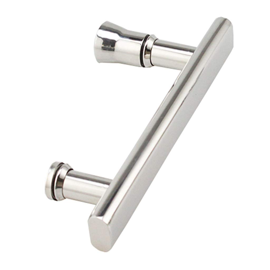 Chrome Shower Door Handle 400mm - Push Pull Bar for Glass & Bathroom Doors