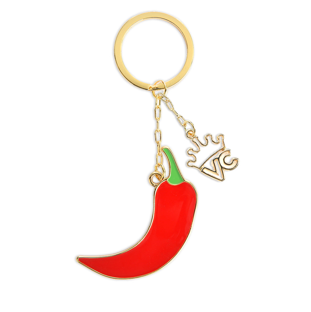 Spicy Chili Pepper Keychain - Cute & Durable Mini Pepper Keyring for Keys, Bags & Gifts - Perfect for Home, Office, Travel & Everyday Use