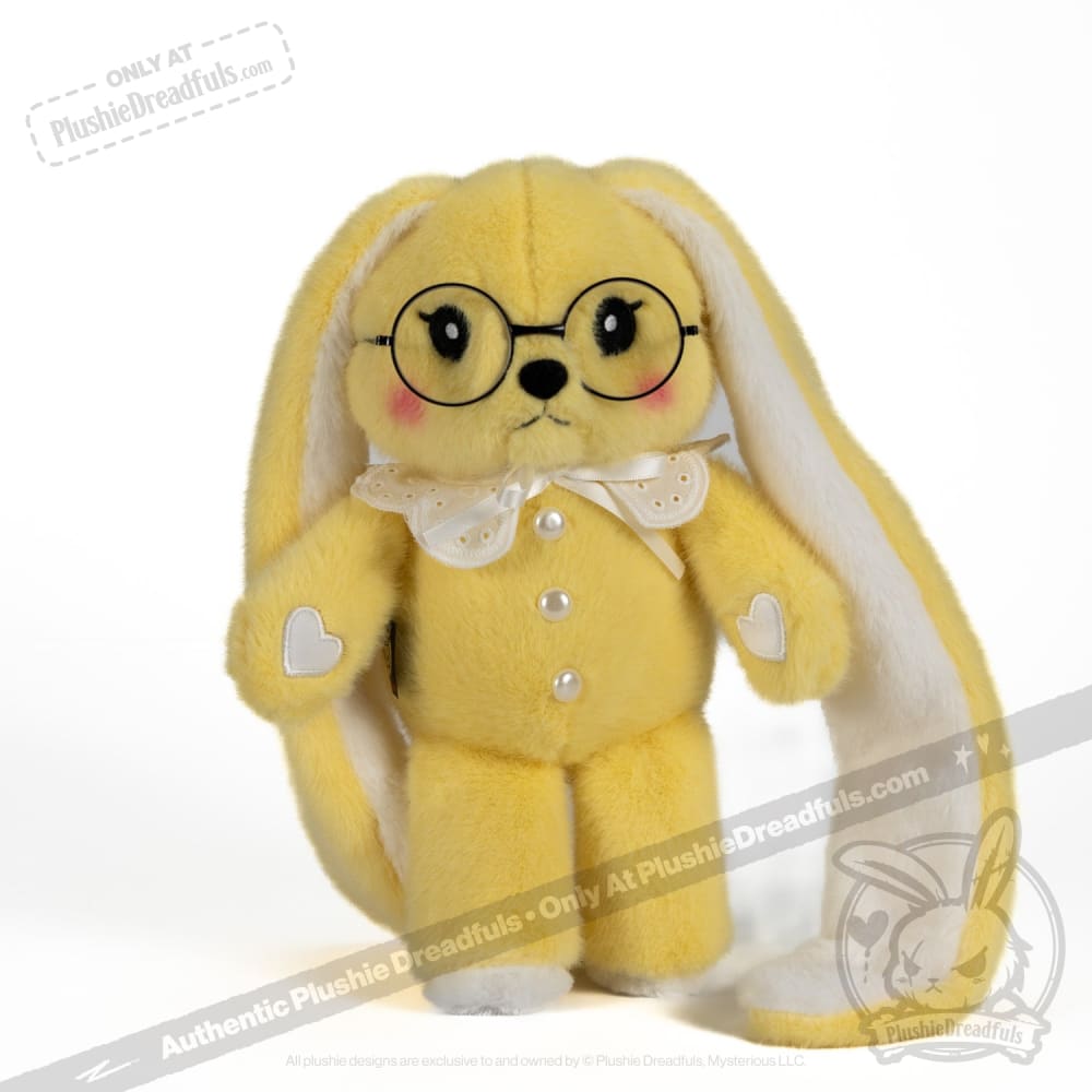 Plushie Dreadfuls Shy Rabbit Stuffed Animal - Soft Plush Toy for Kids, Anxiety Relief & Cuddling | Perfect for Bedtime, Gifts & Emotional Support