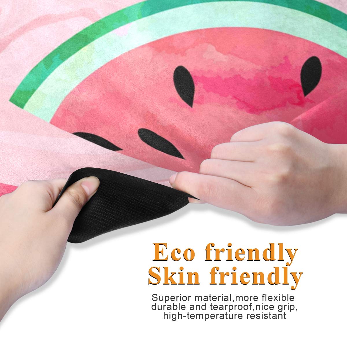 ALAZA Non-Slip Watermelon Slice Yoga Mat - Premium Fitness Exercise Mat for Yoga, Pilates & Floor Workouts - Perfect for Home Gym, Studio & Outdoor Yoga Sessions